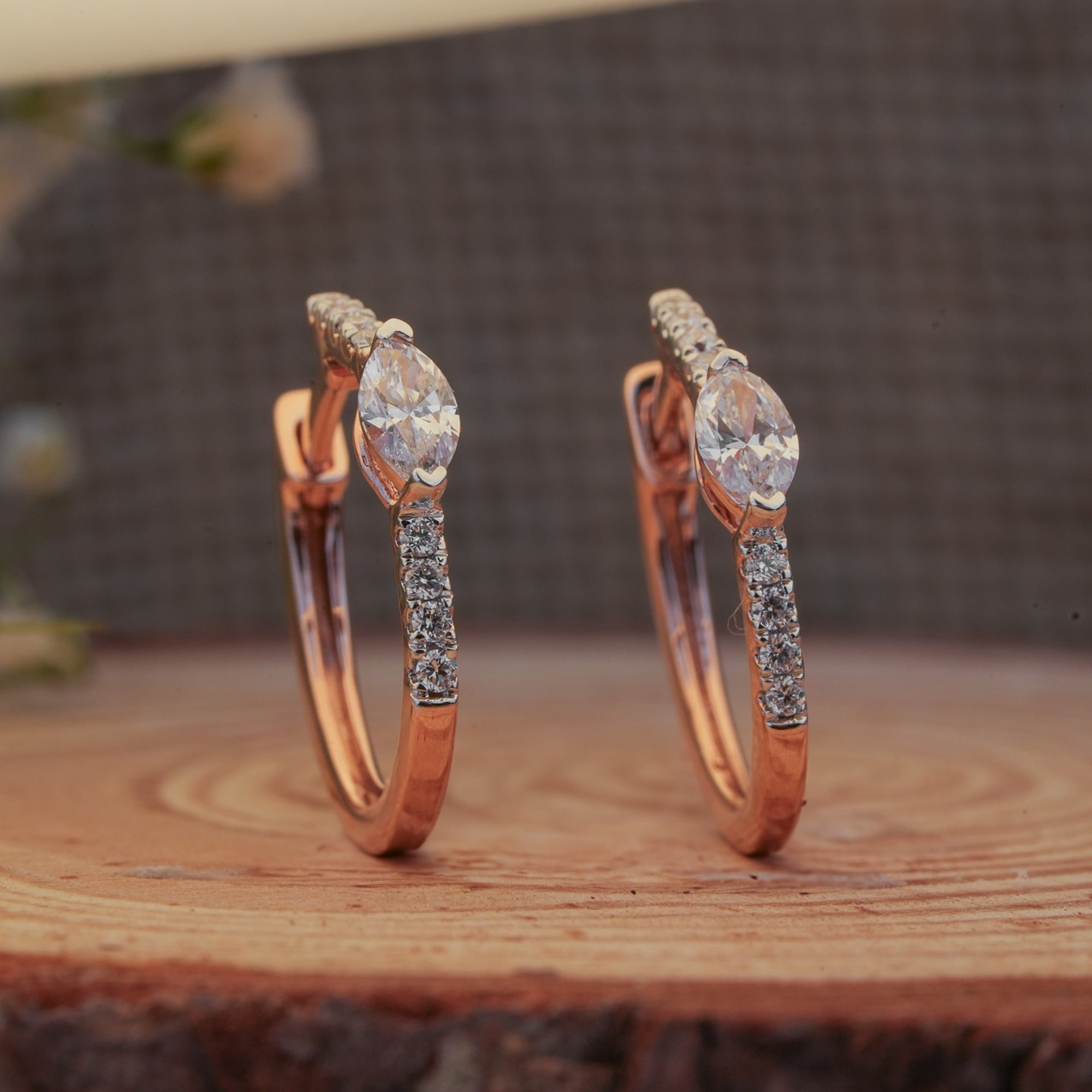 Opulent Marquise Lab Grown Diamond Earrings