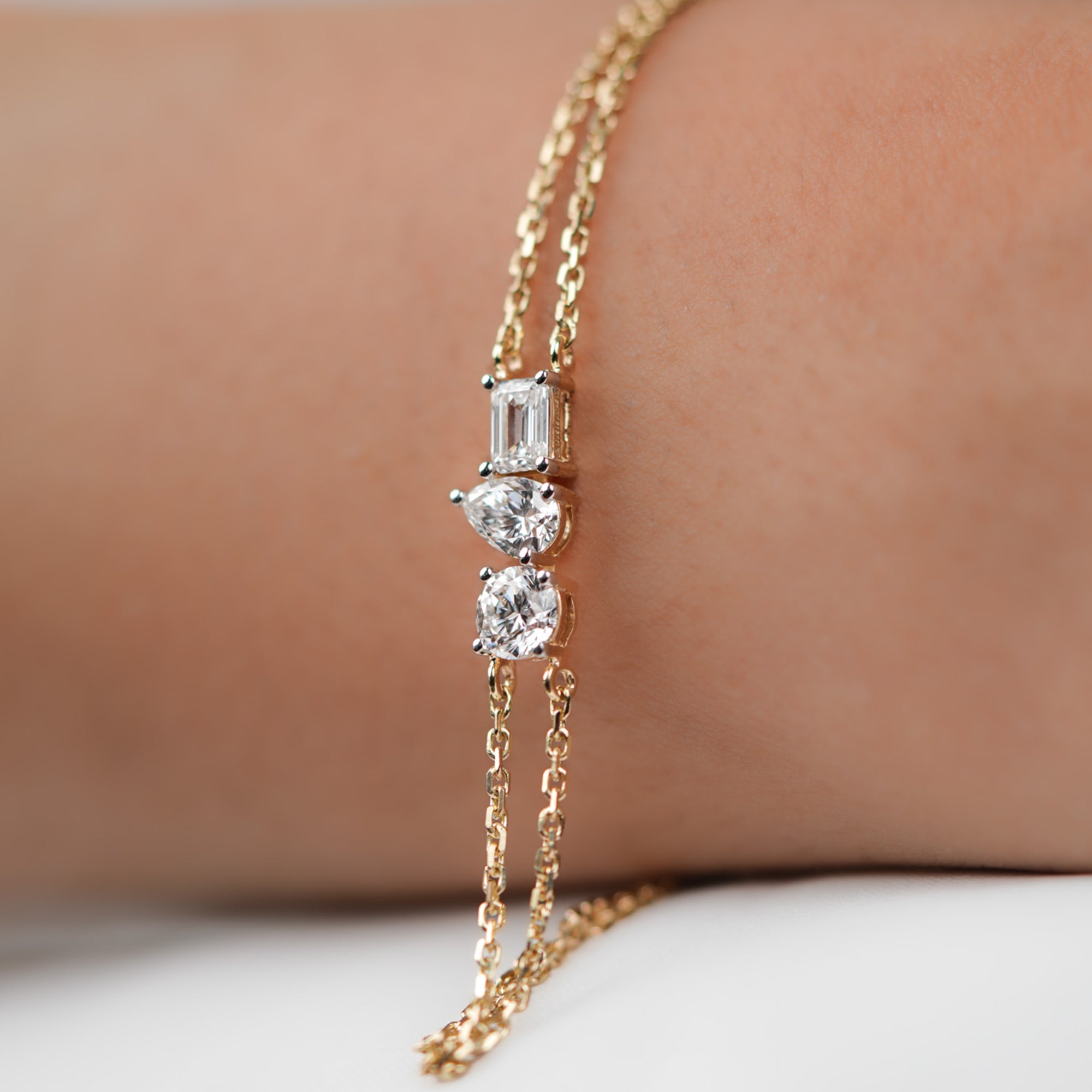 Starlit Brilliance Lab Grown Diamond Bracelet