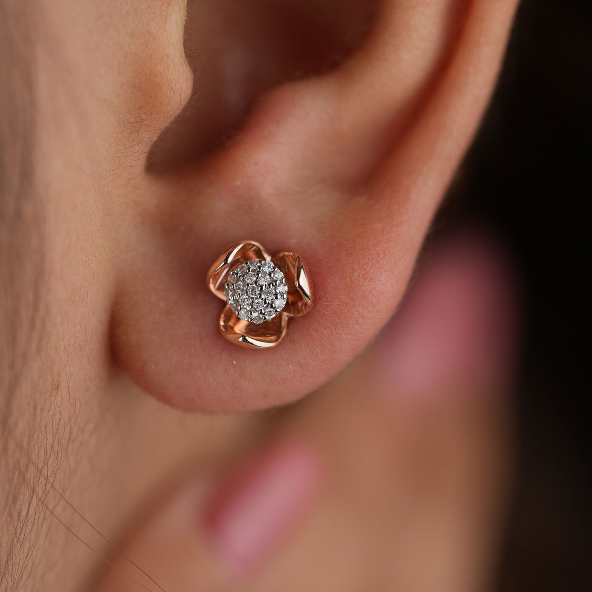 Divinely Elegant Lab Grown Diamond Earrings