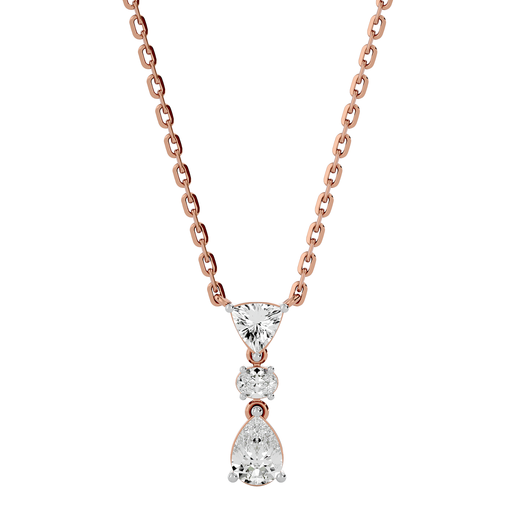 Eternal Radiant Trio Lab Grown Diamond Pendant