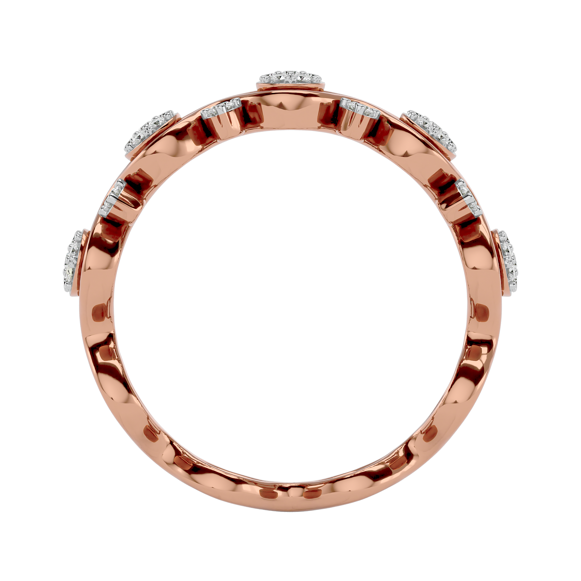 Rose Gold 0.27 Carat Diamond Ring - Blu Diamonds