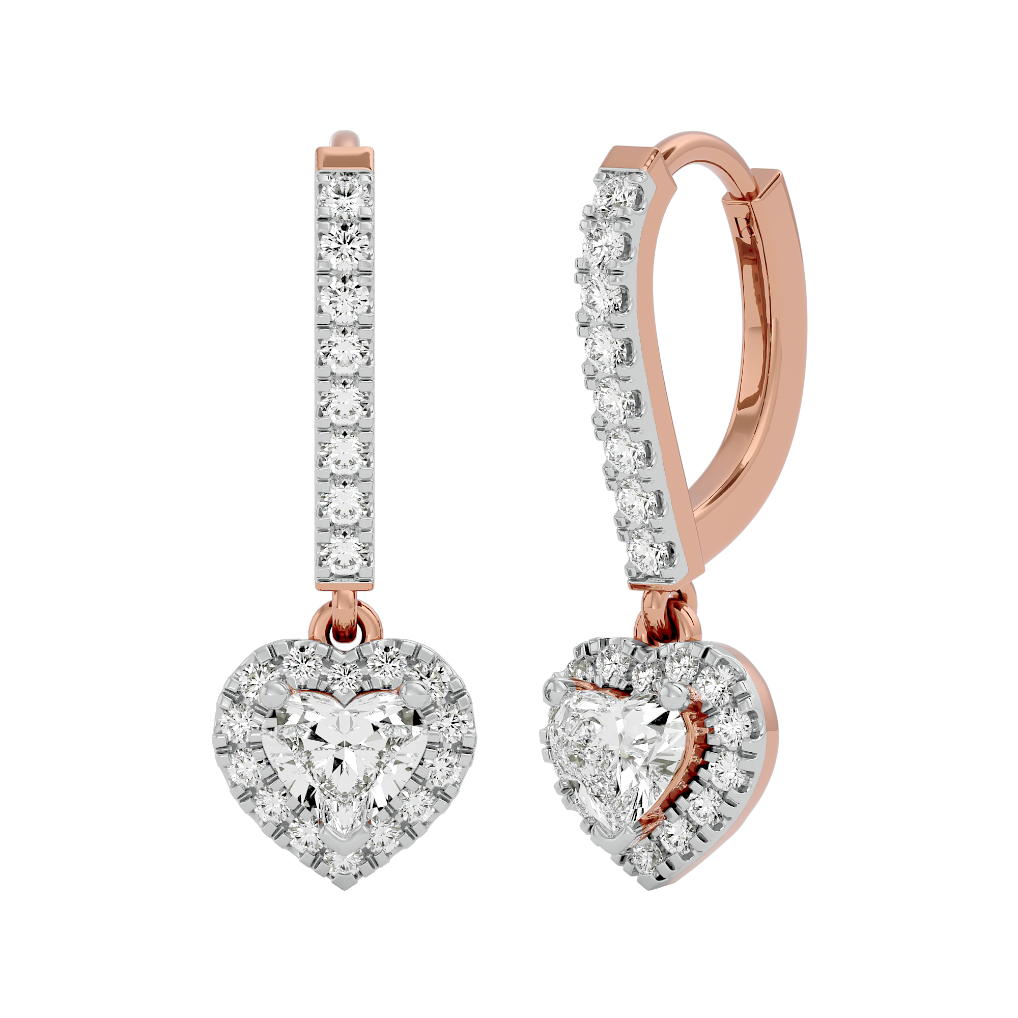 Amore Solitaire Lab Grown Diamond Earrings