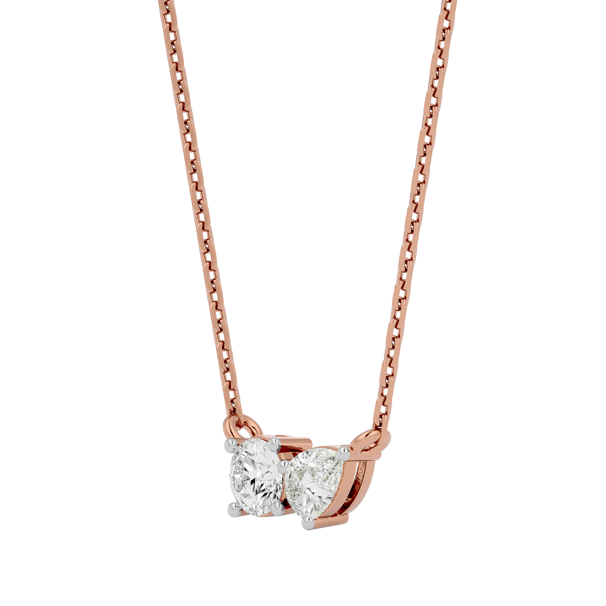 Opulent Duo Brilliance Lab Grown Diamond Pendant