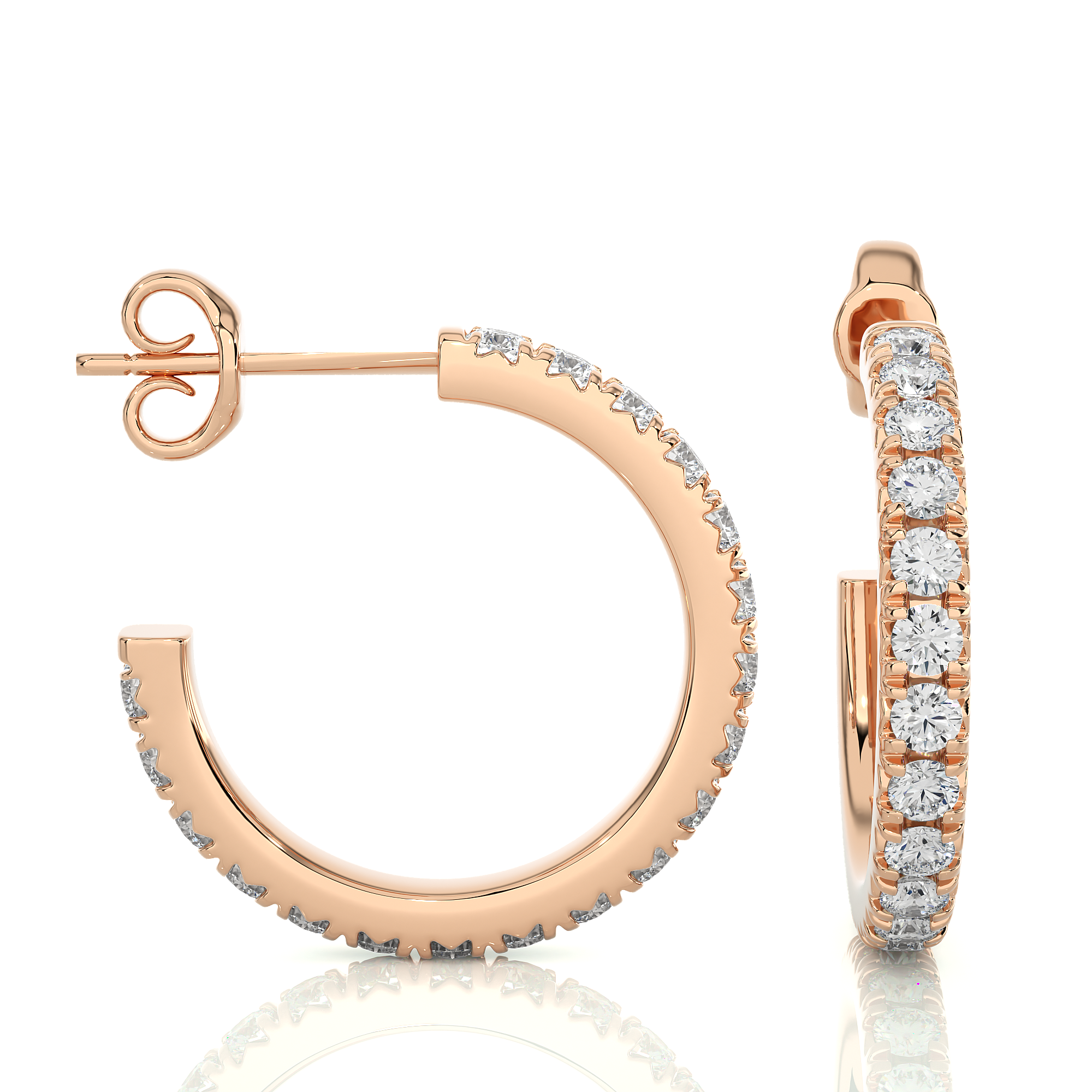 Luna Lab Grown Diamond Hoop Earrings