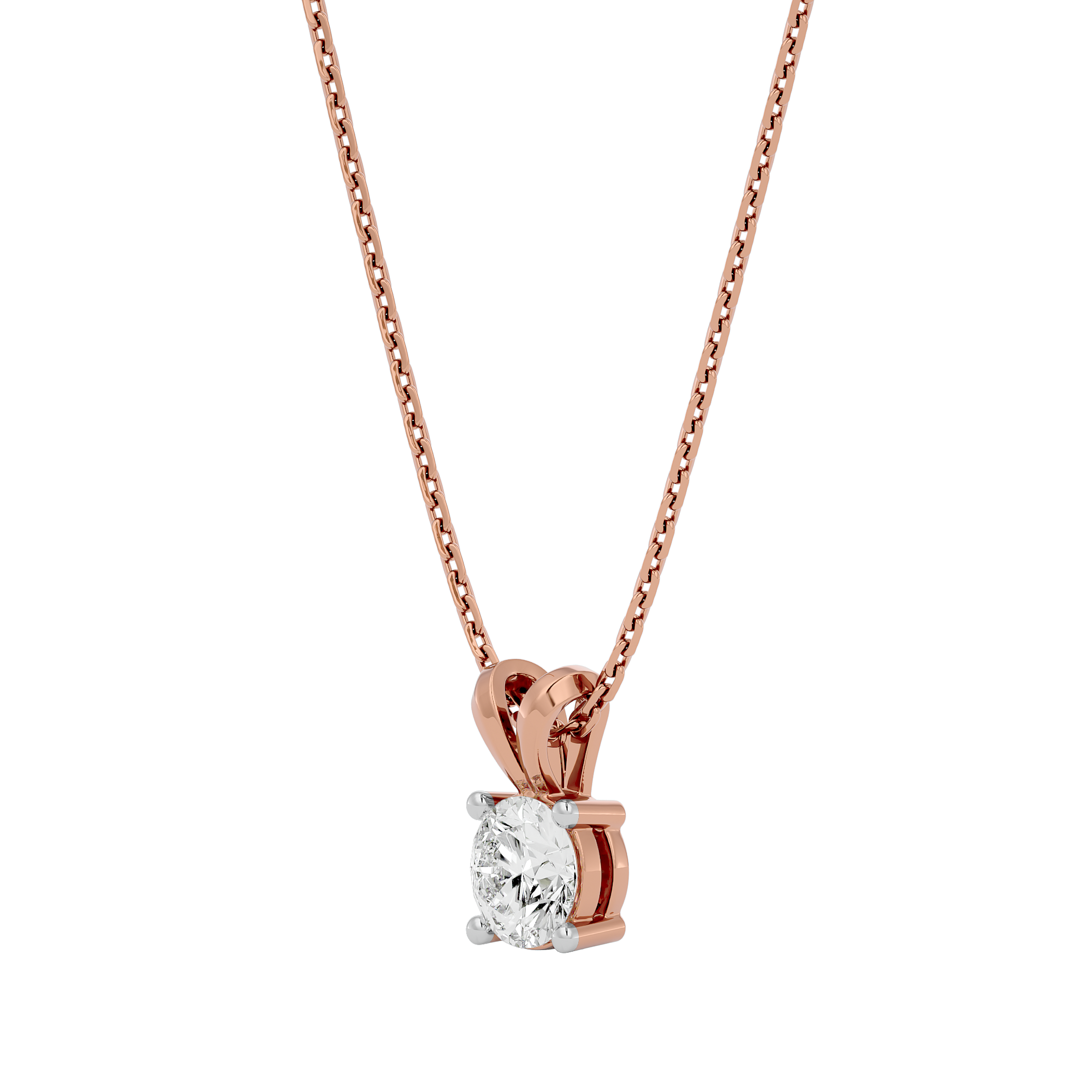 Aurora's Radience Solitaire Lab Grown Diamond Pendant