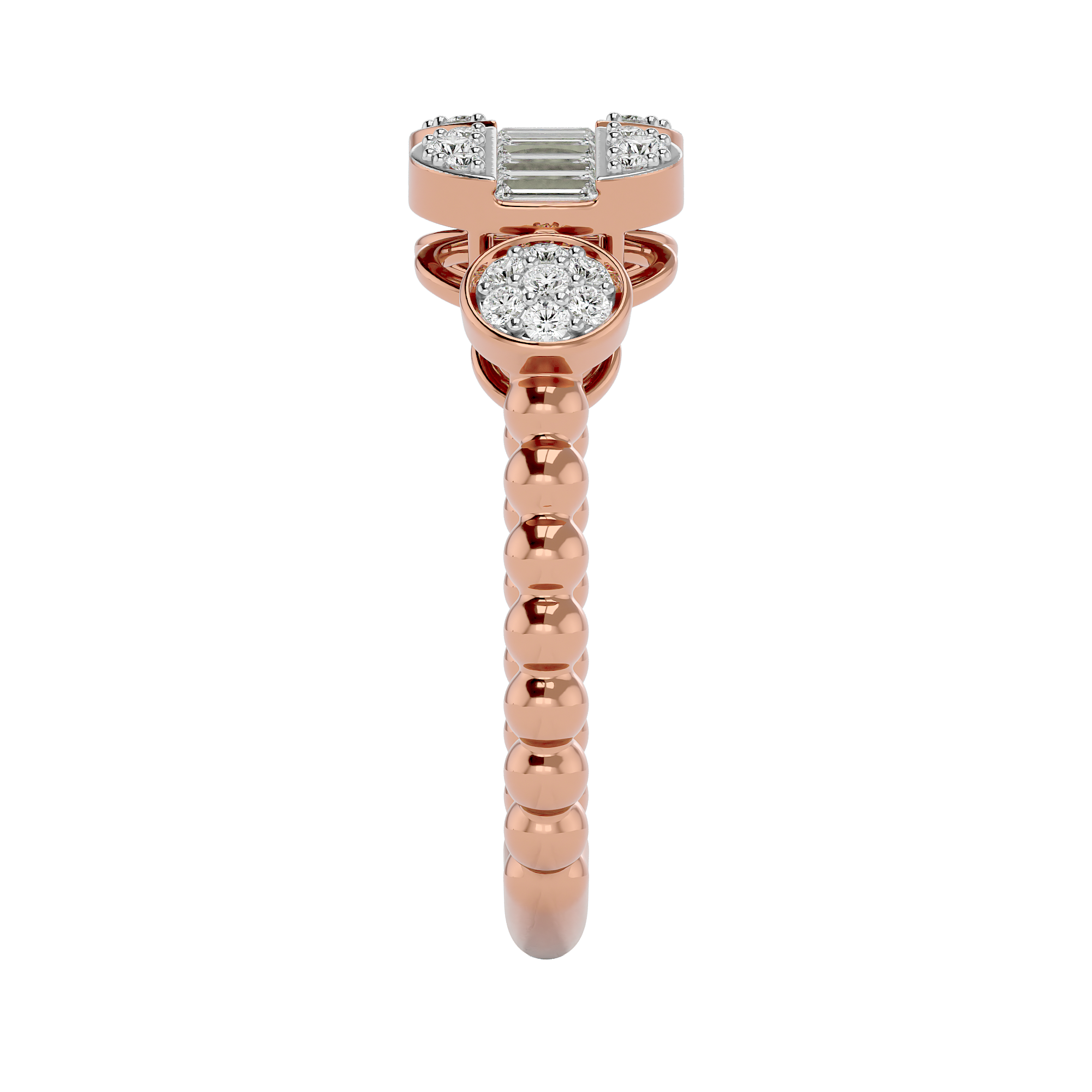 14Kt Rose Gold 0.41Ct Diamond Promise Ring