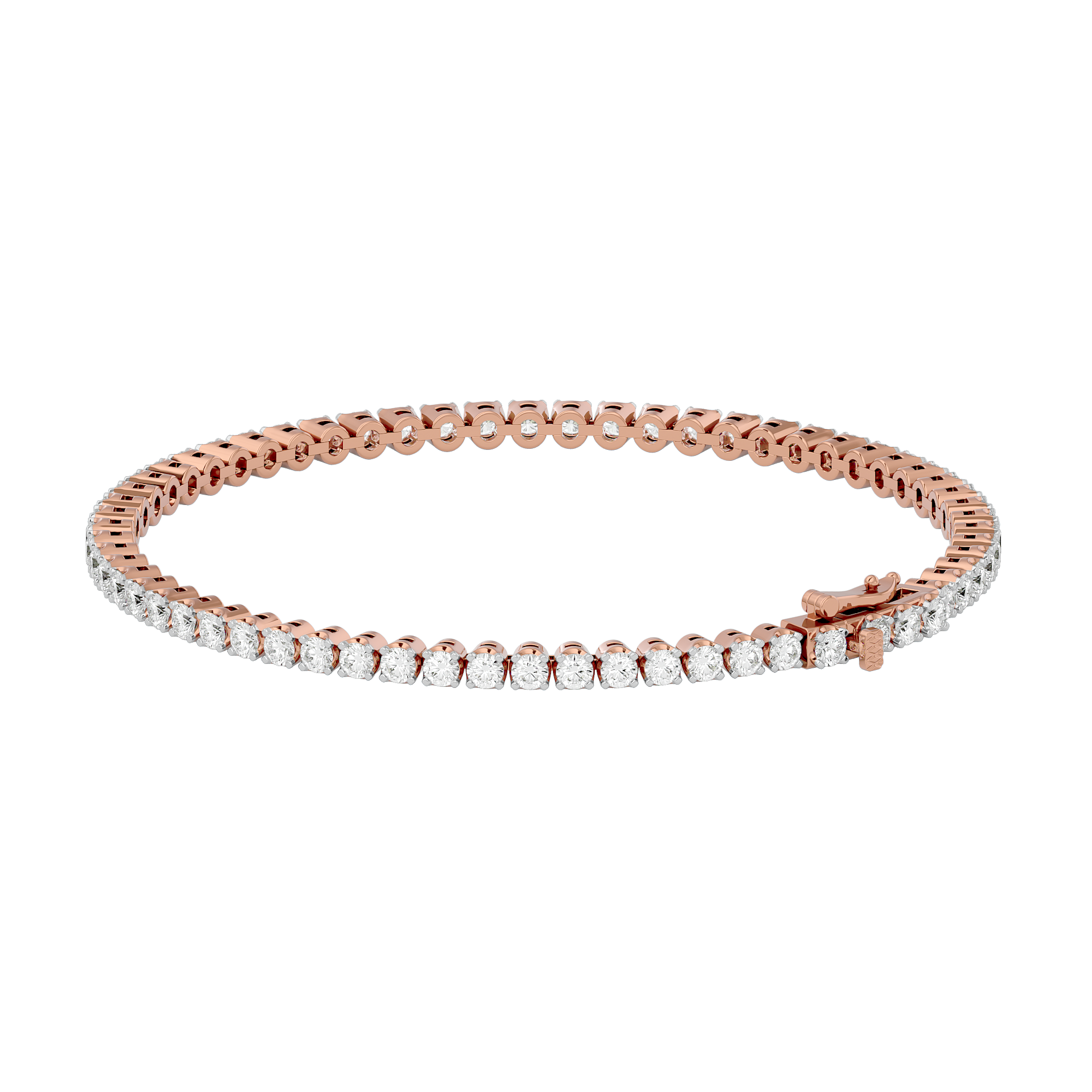 Opulent Sparkling Tennis Lab Grown Diamond Bracelet