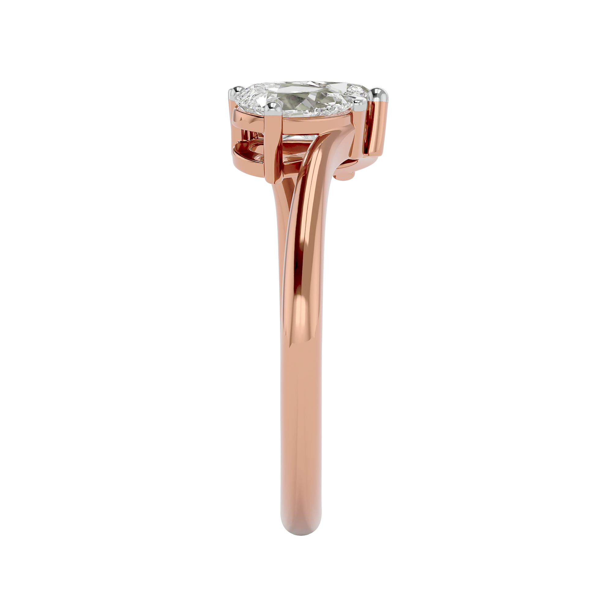 Rose Gold - Eternal Blend Solitaire Lab Grown Diamond Ring