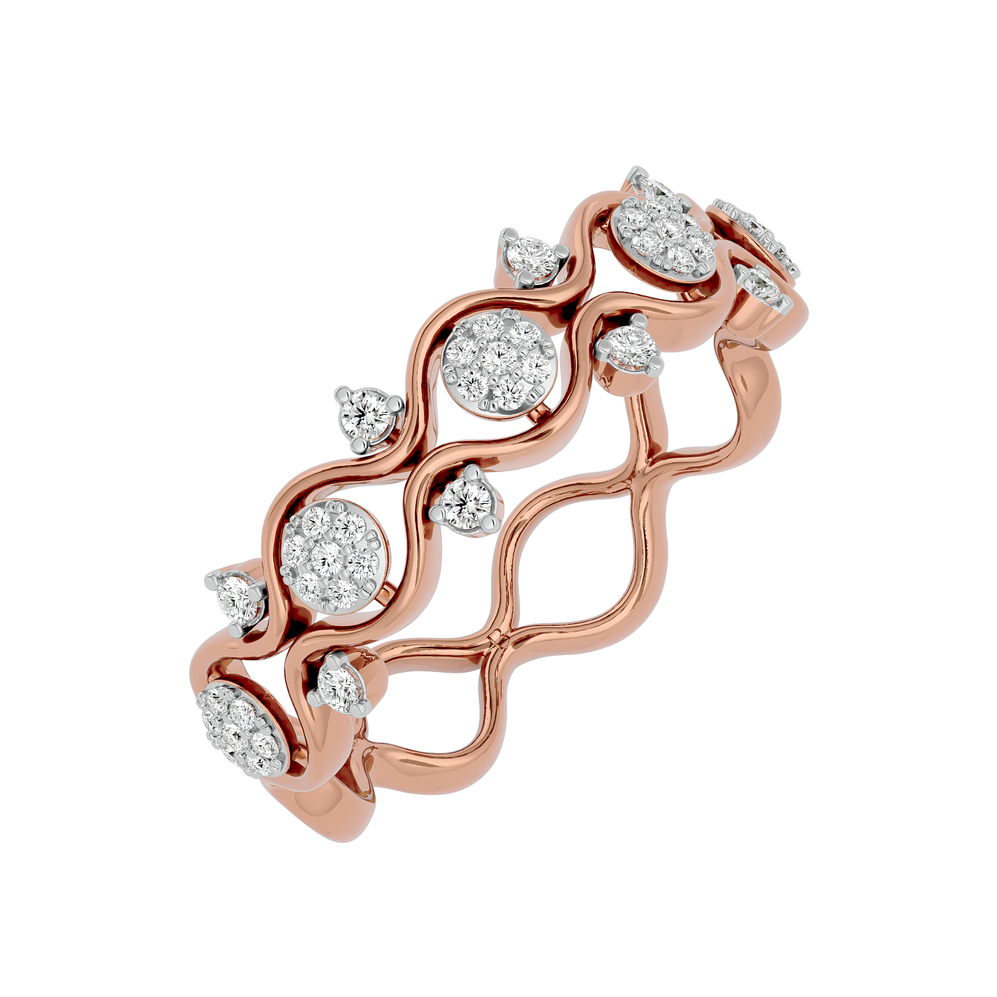 0.27 Carat Diamond Ring in 14Kt  Rose Gold - Blu Diamonds