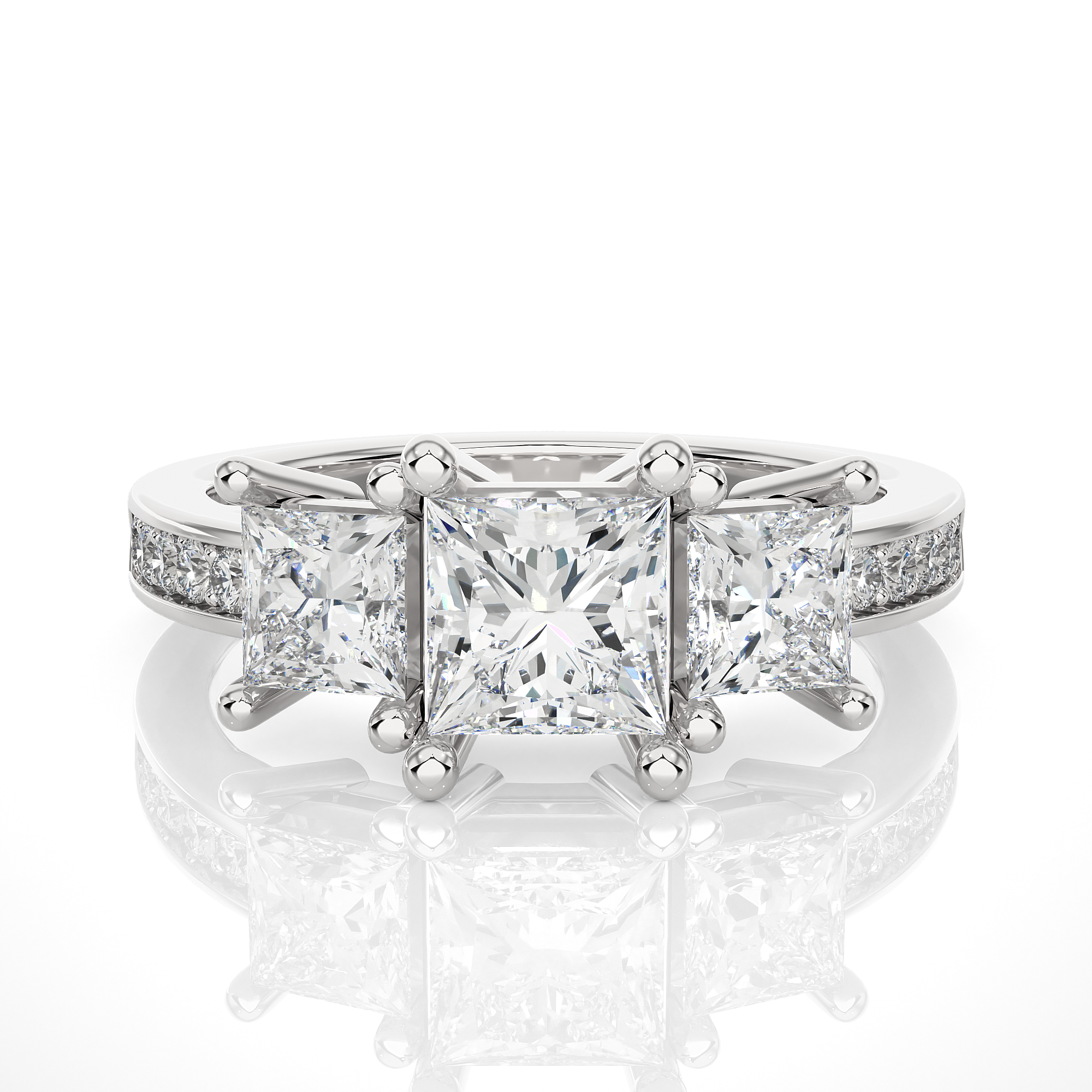 Gilded Grace Solitaire Lab Grown Diamond Ring