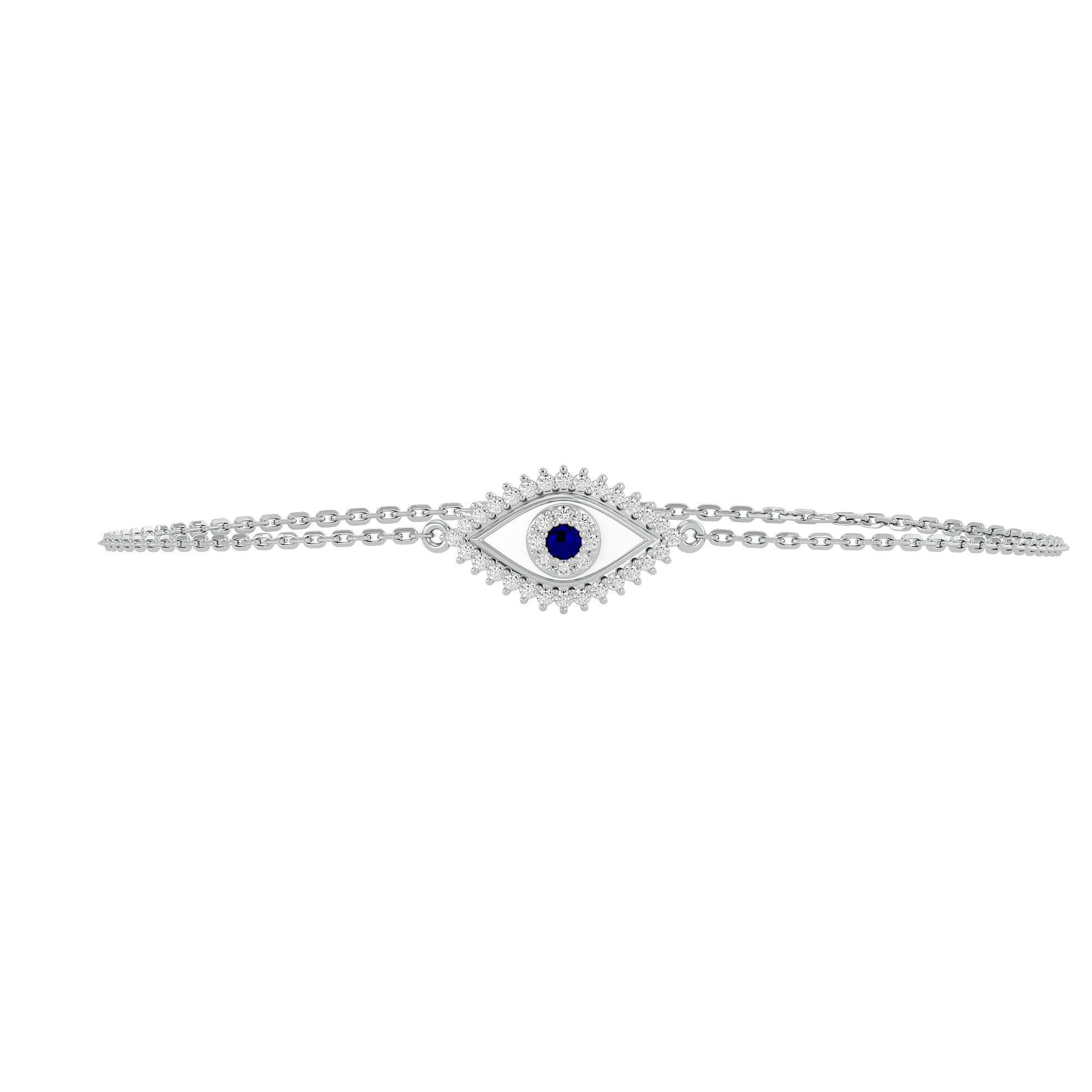 Guardian Evil Eye Lab Grown Diamond Bracelet