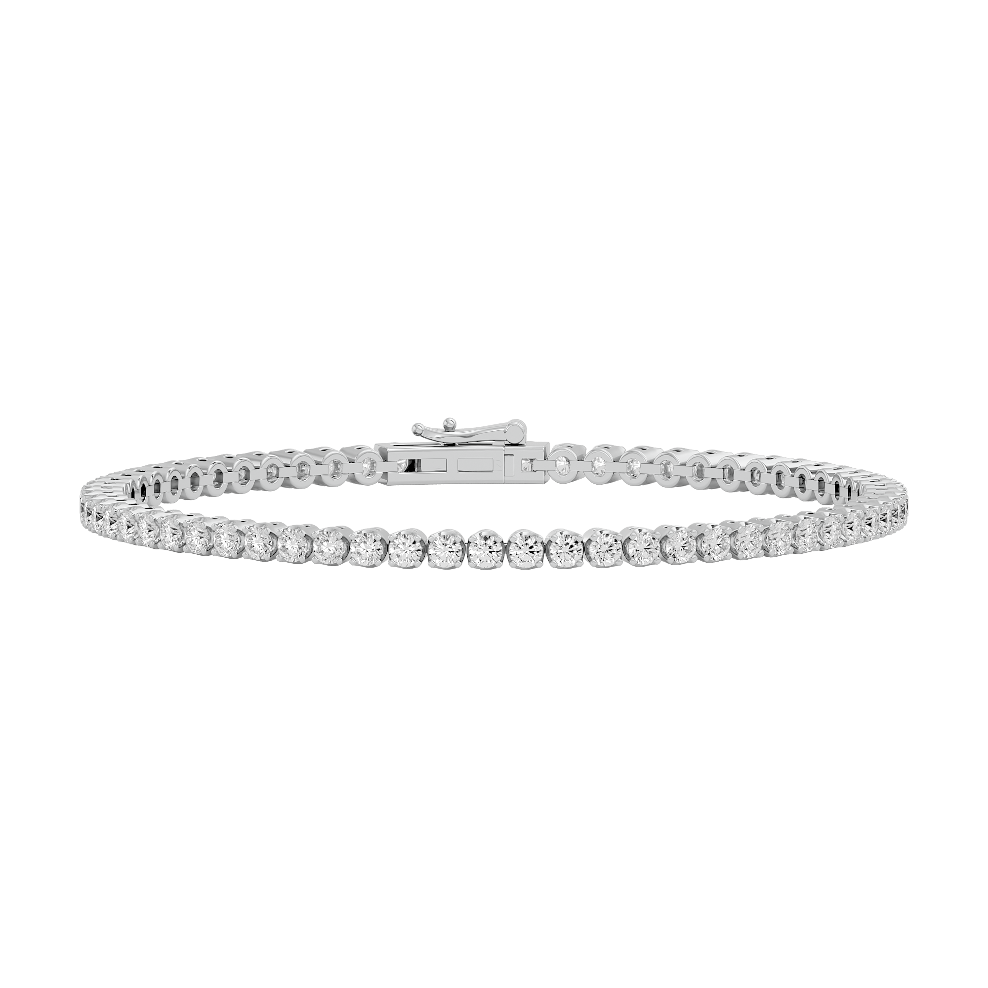 Opulent Sparkling Tennis Lab Grown Diamond Bracelet