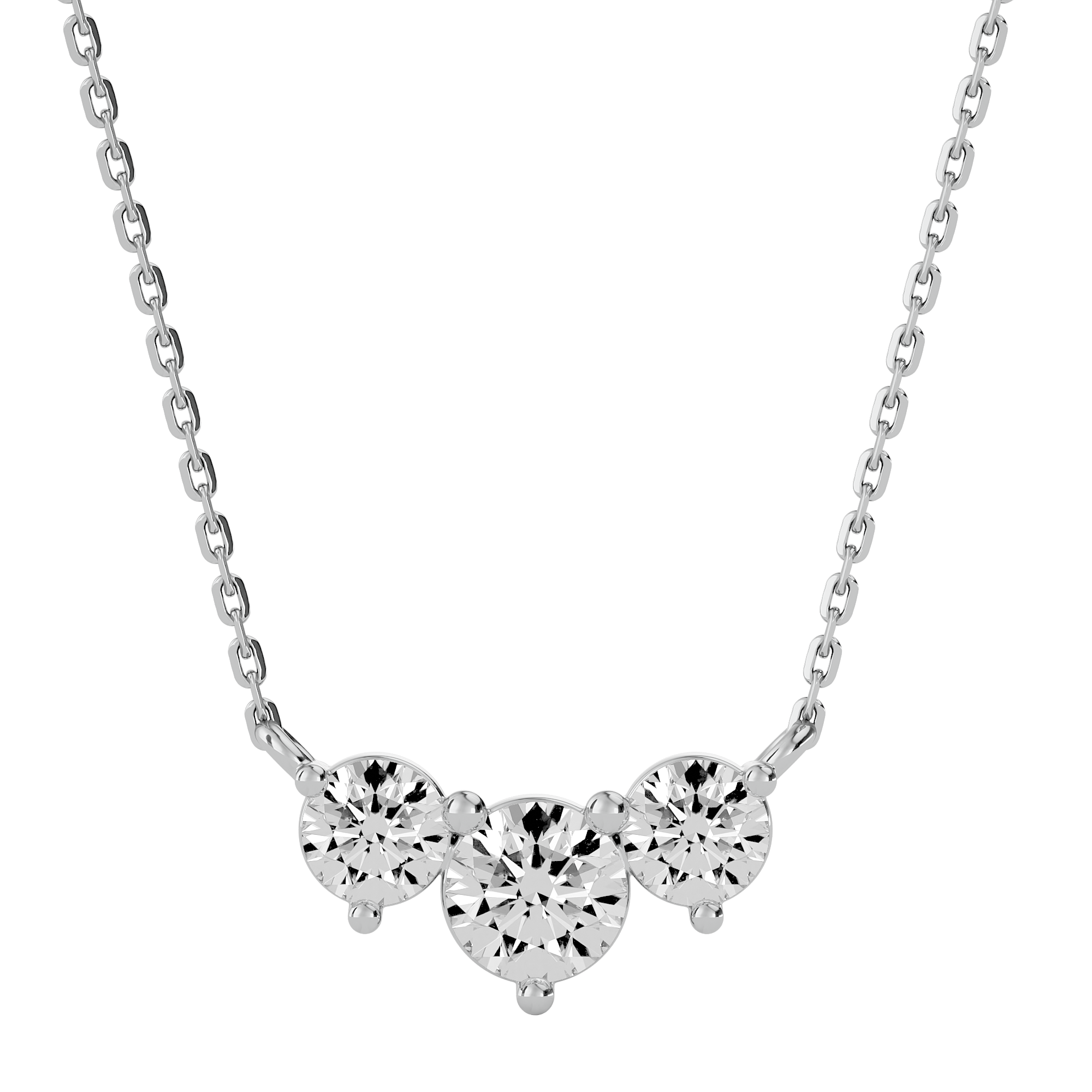 Divine Trilogy Solitaire Lab Grown Diamond Pendant