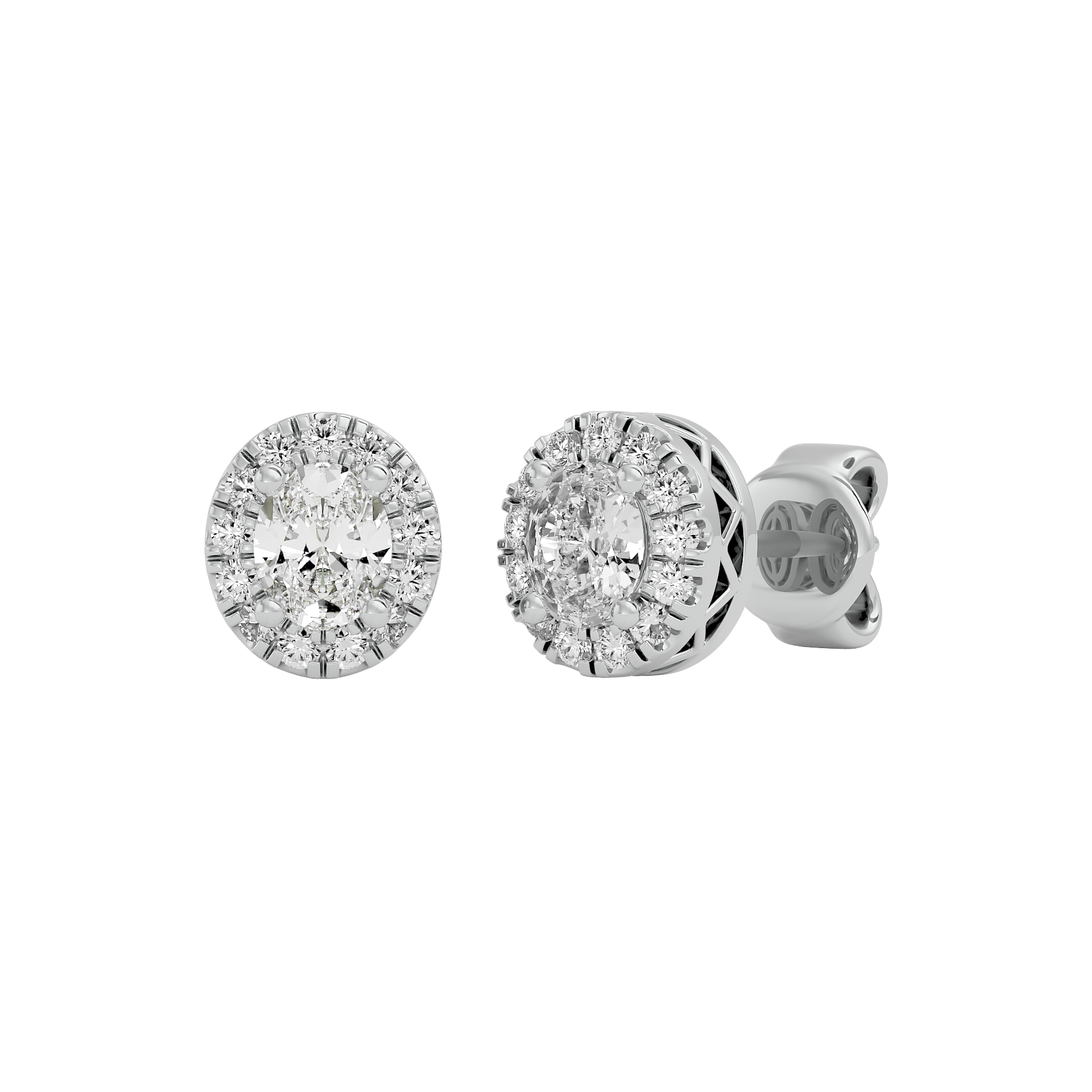 Majestic Brilliance Solitaire Lab Grown Diamond Earrings