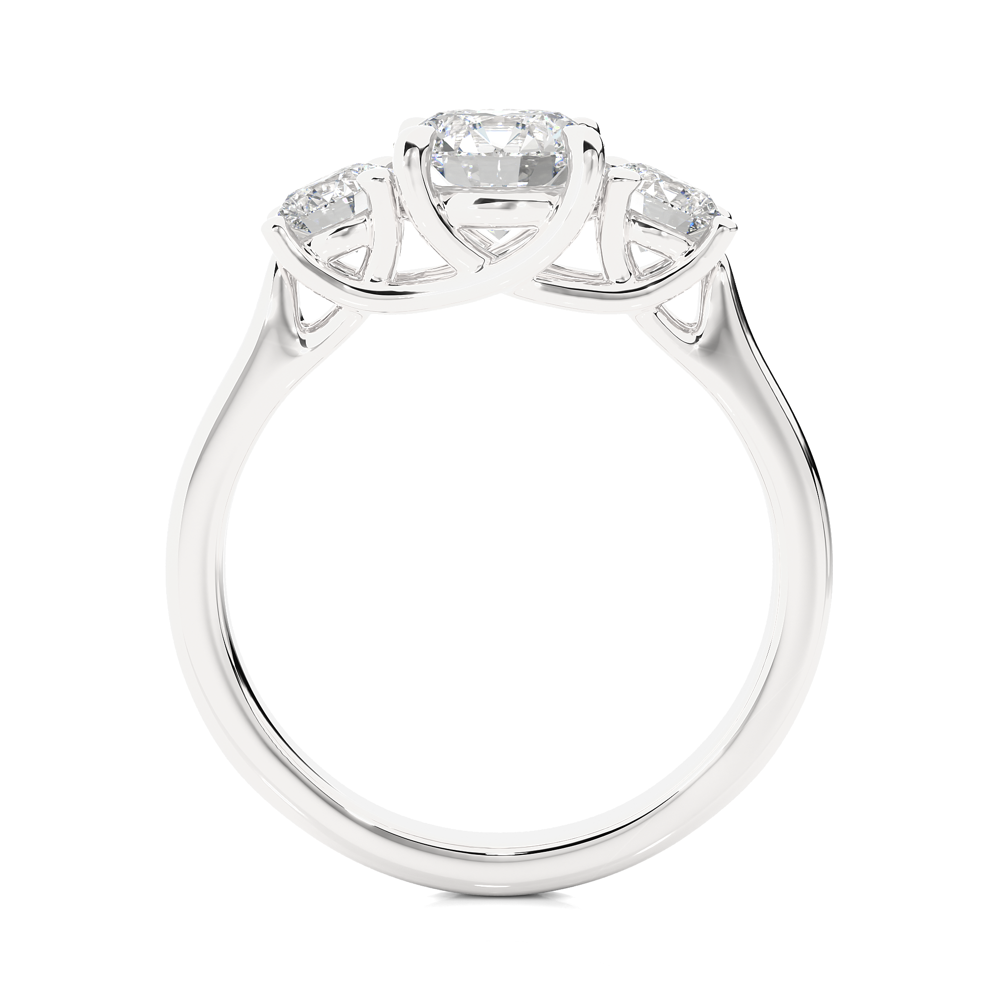 Trifusion Solitaire Lab Grown Diamond Ring