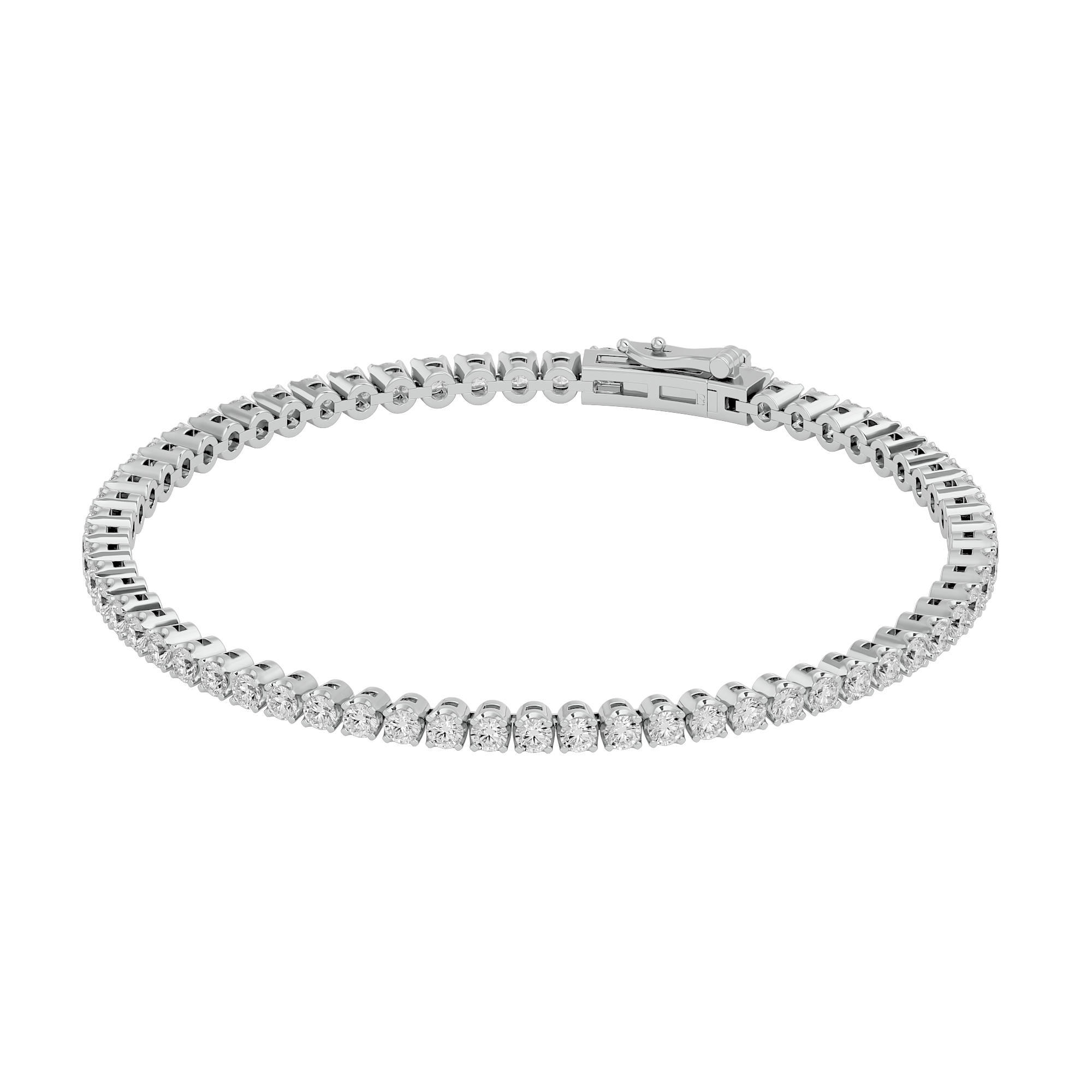 Opulent Sparkling Tennis Lab Grown Diamond Bracelet