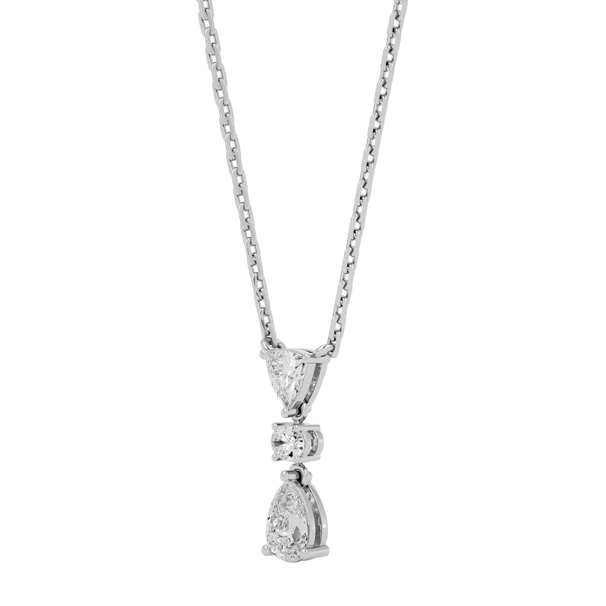 Eternal Radiant Trio Lab Grown Diamond Pendant