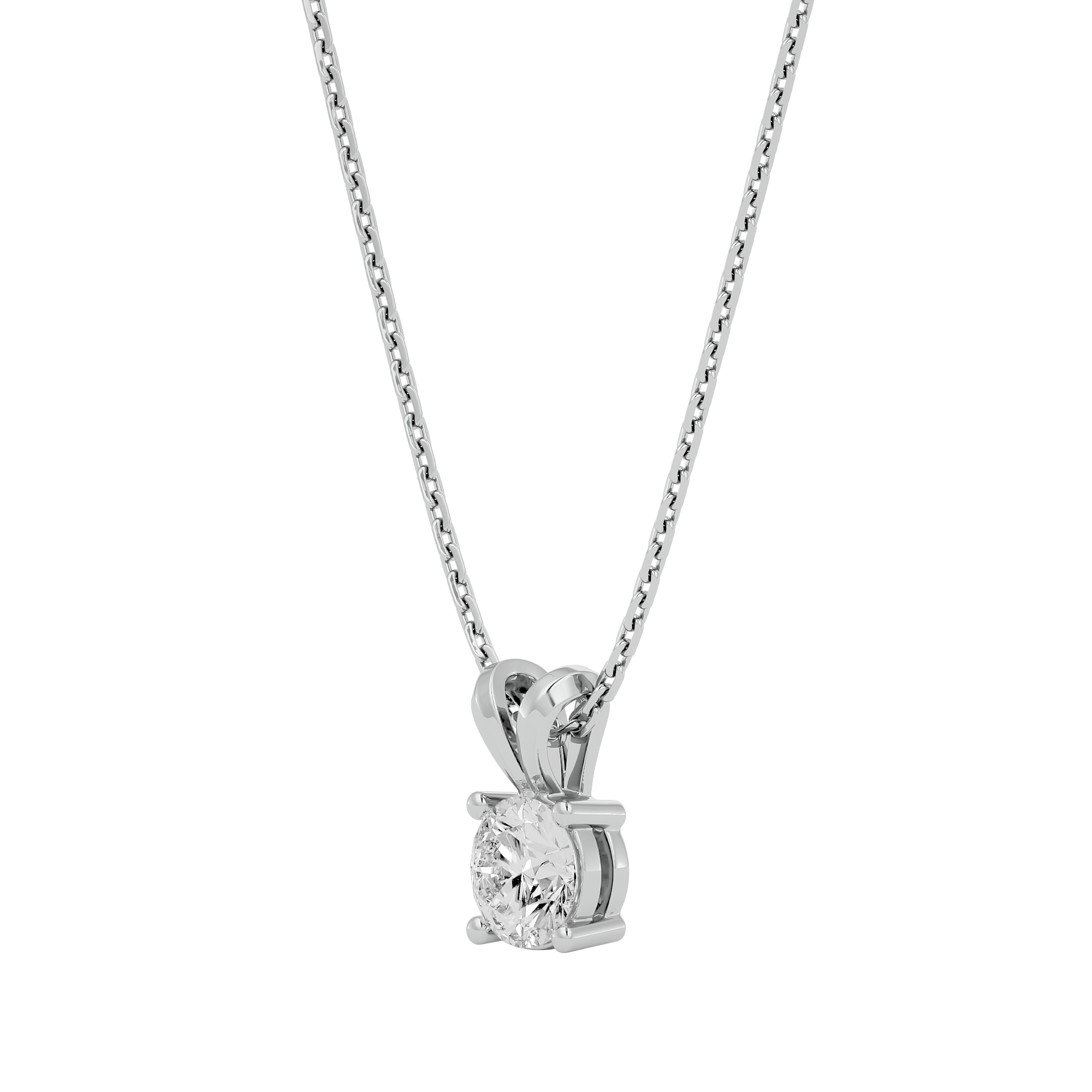 Aurora's Radience Solitaire Lab Grown Diamond Pendant