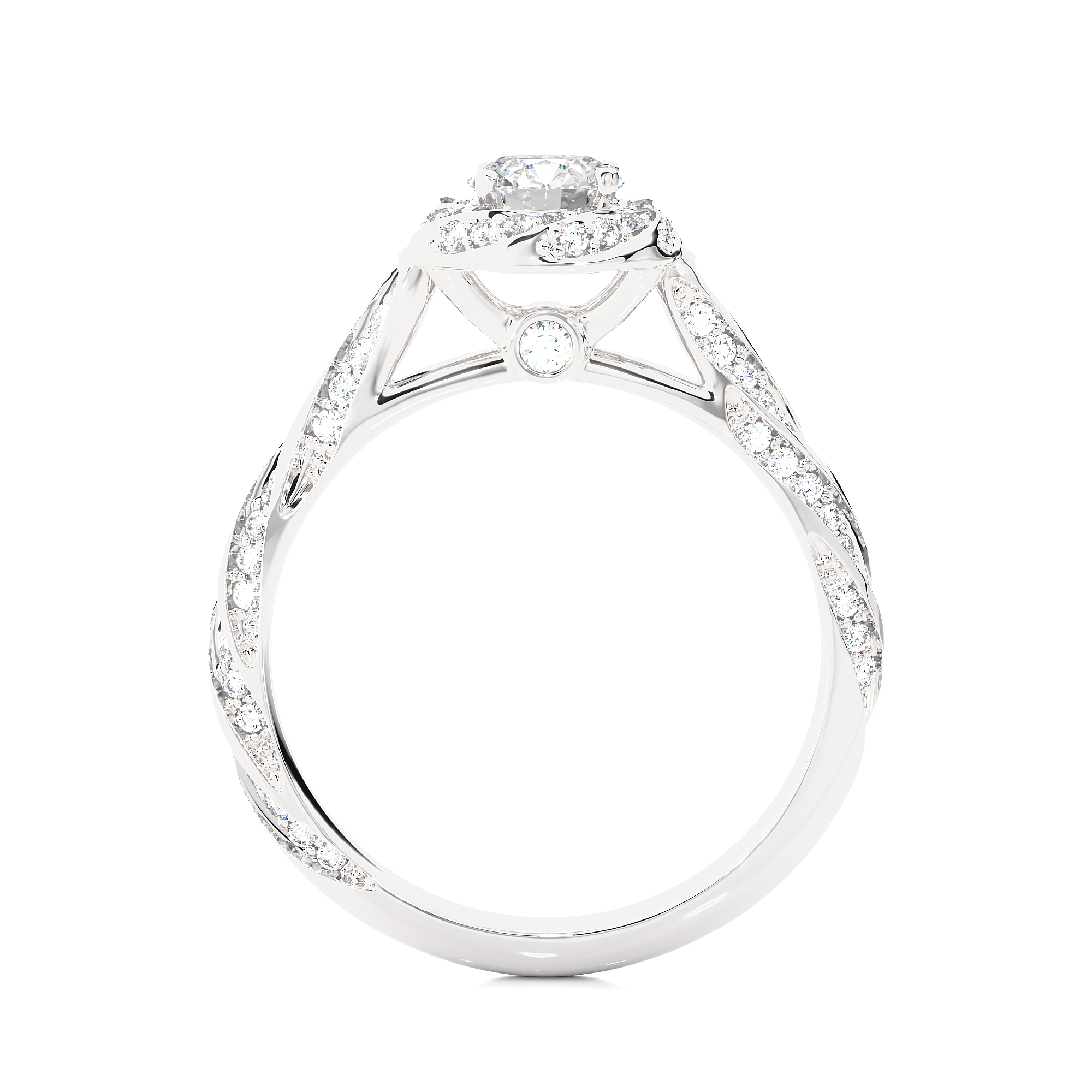 Gyre Solitaire Lab Grown Diamond Ring