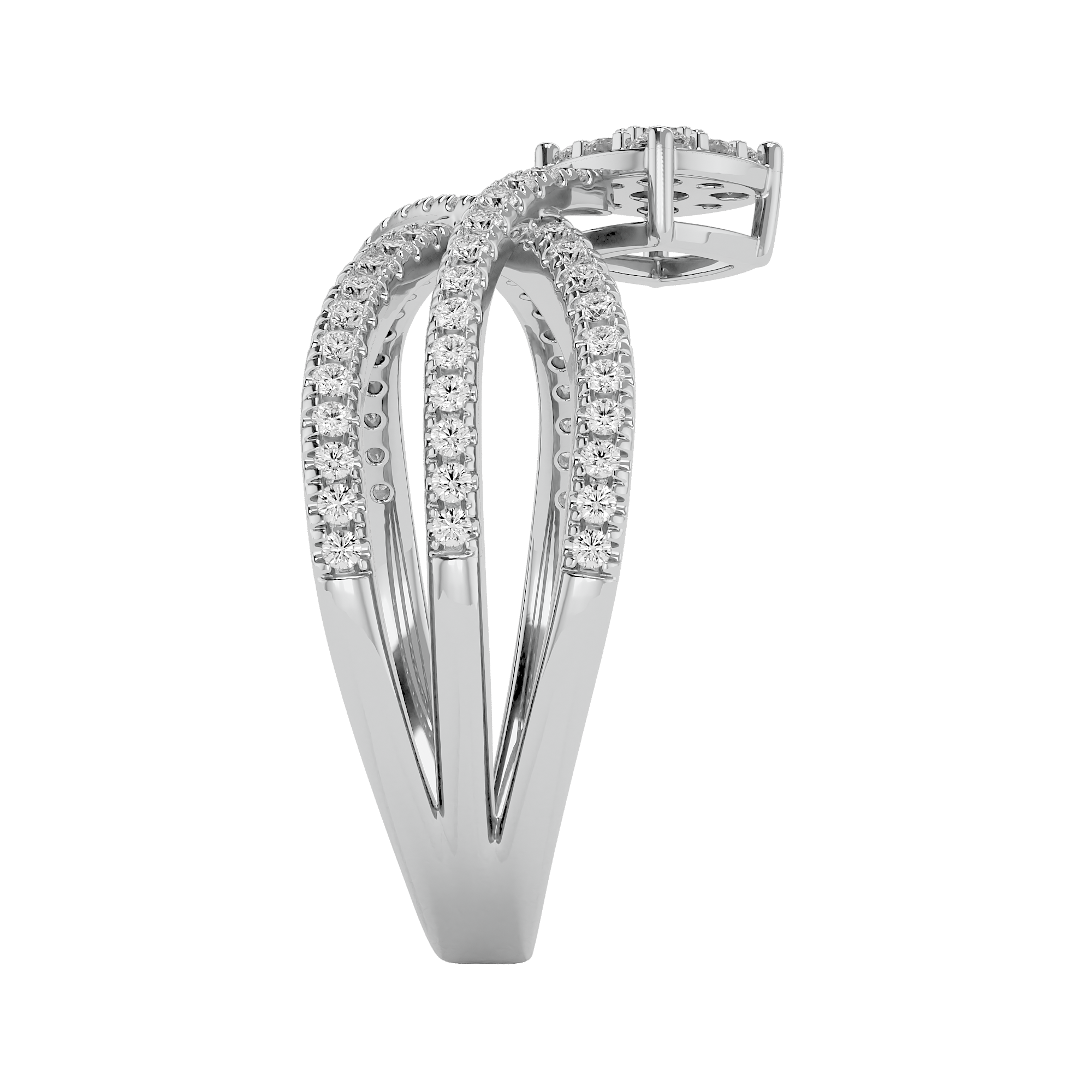 0.54 Carat Diamond Ring in White Gold - Blu Diamonds