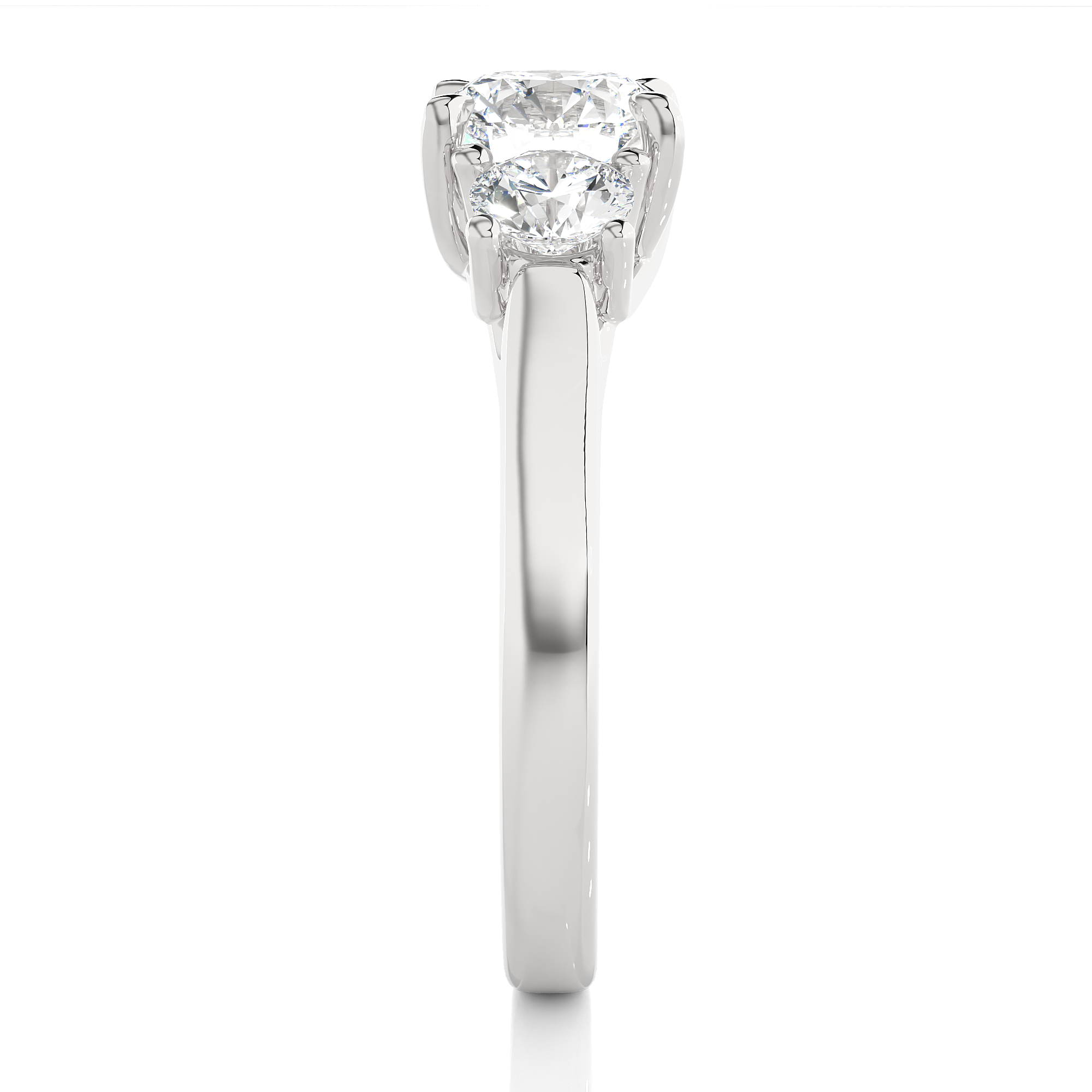 Trifusion Solitaire Lab Grown Diamond Ring