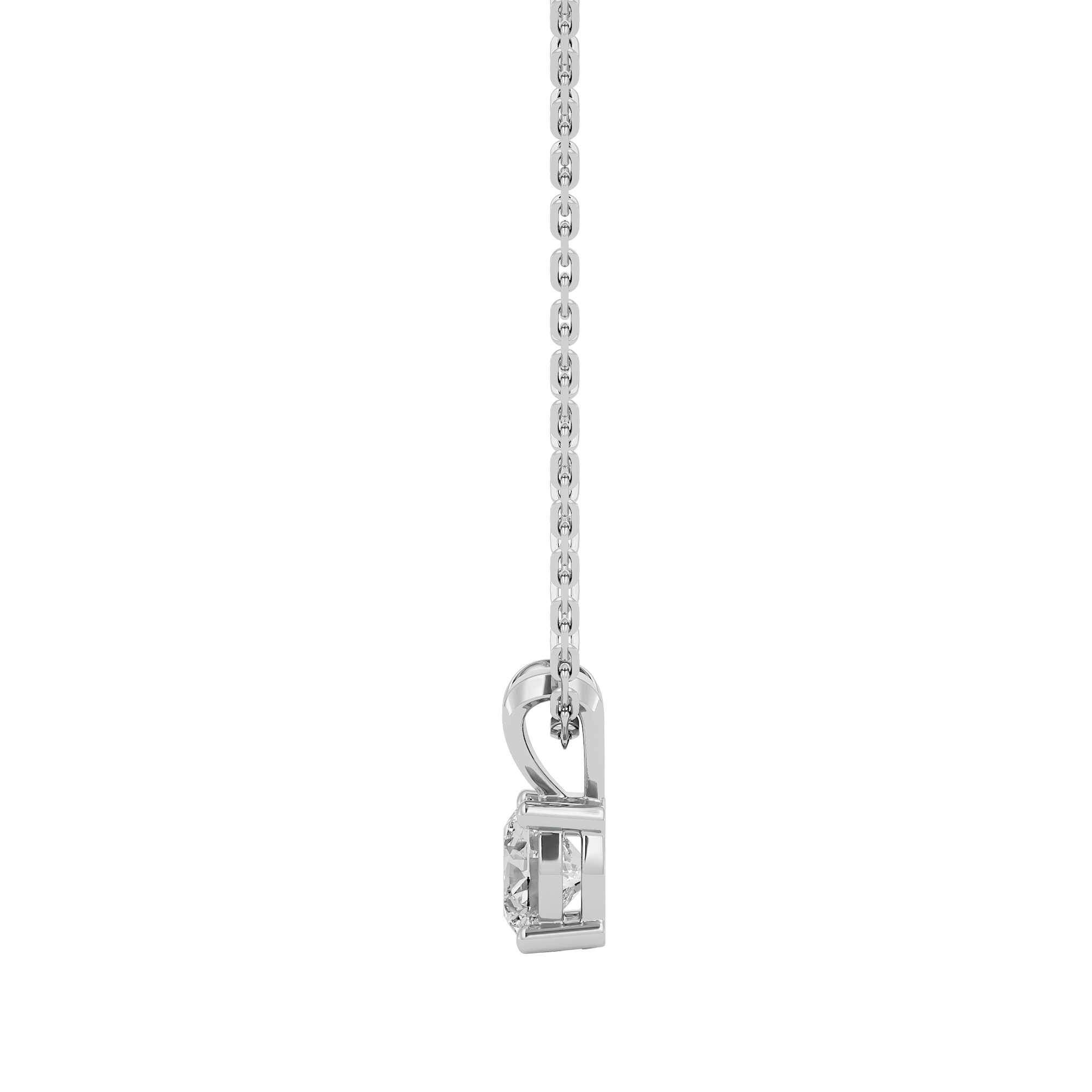 Aurora's Radience Solitaire Lab Grown Diamond Pendant