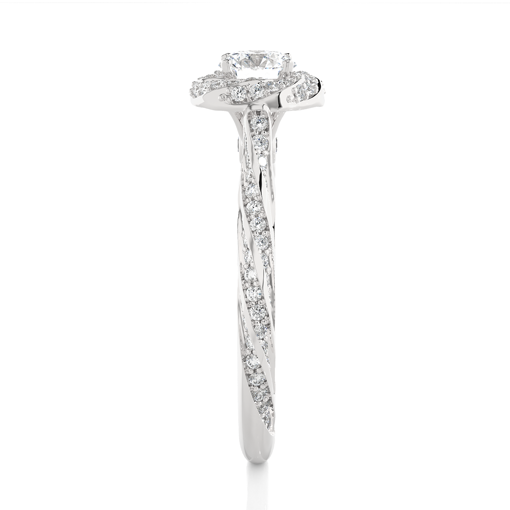 Gyre Solitaire Lab Grown Diamond Ring