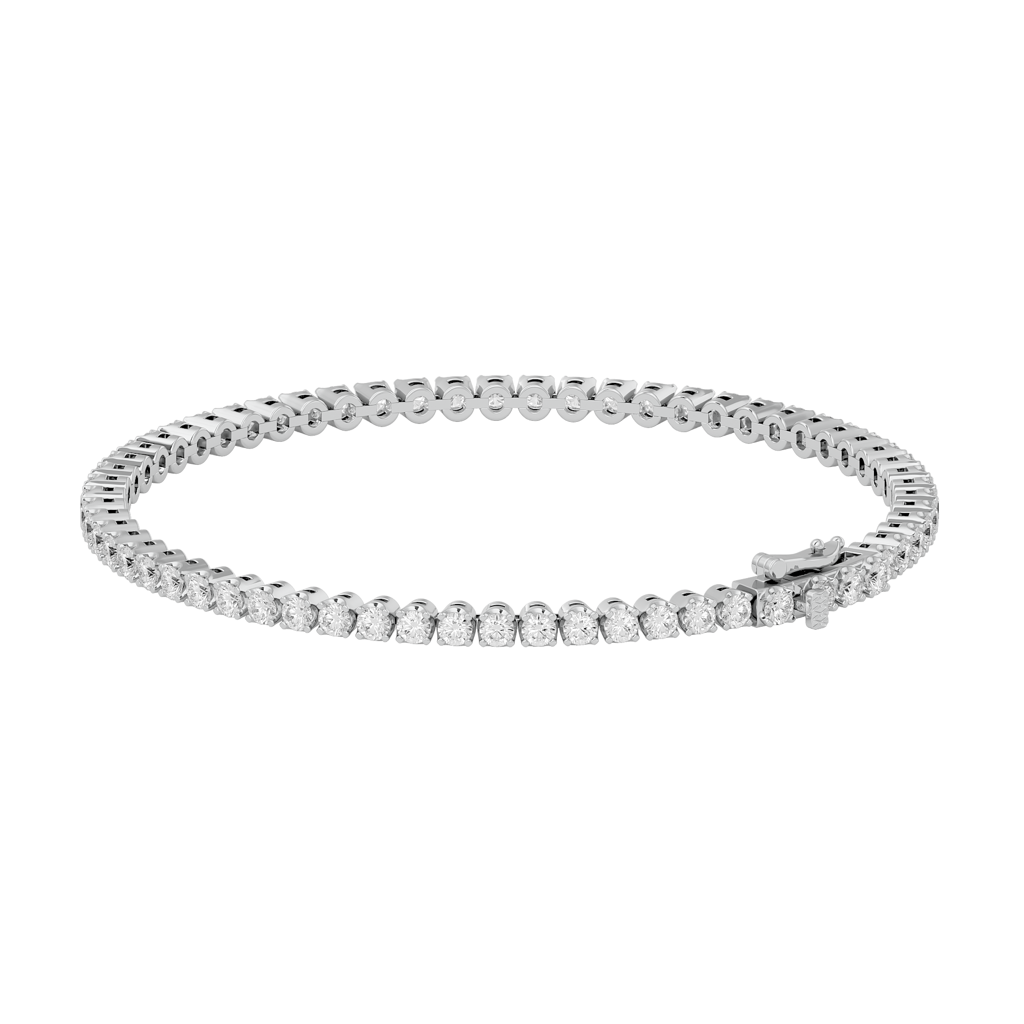 Opulent Sparkling Tennis Lab Grown Diamond Bracelet