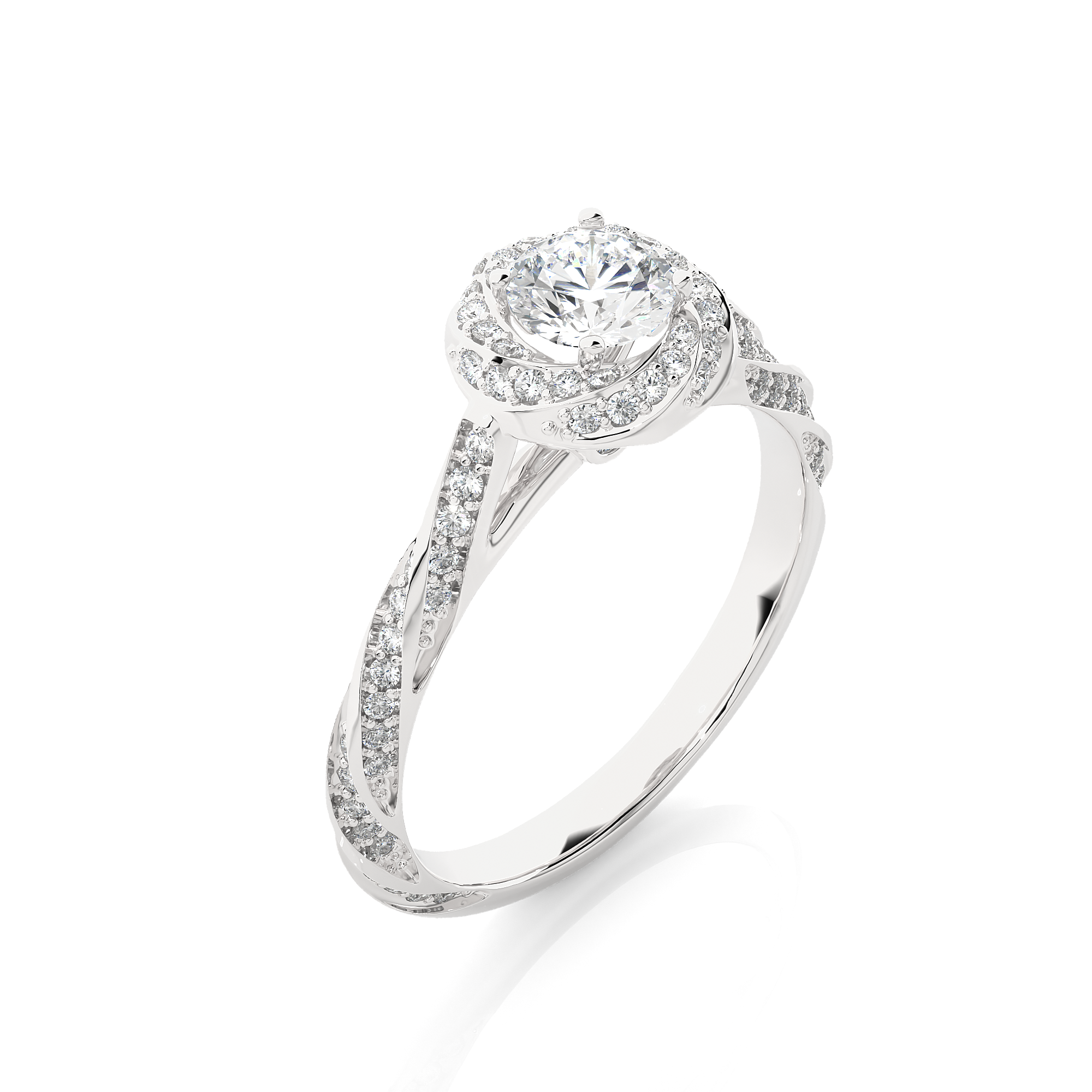 Gyre Solitaire Lab Grown Diamond Ring