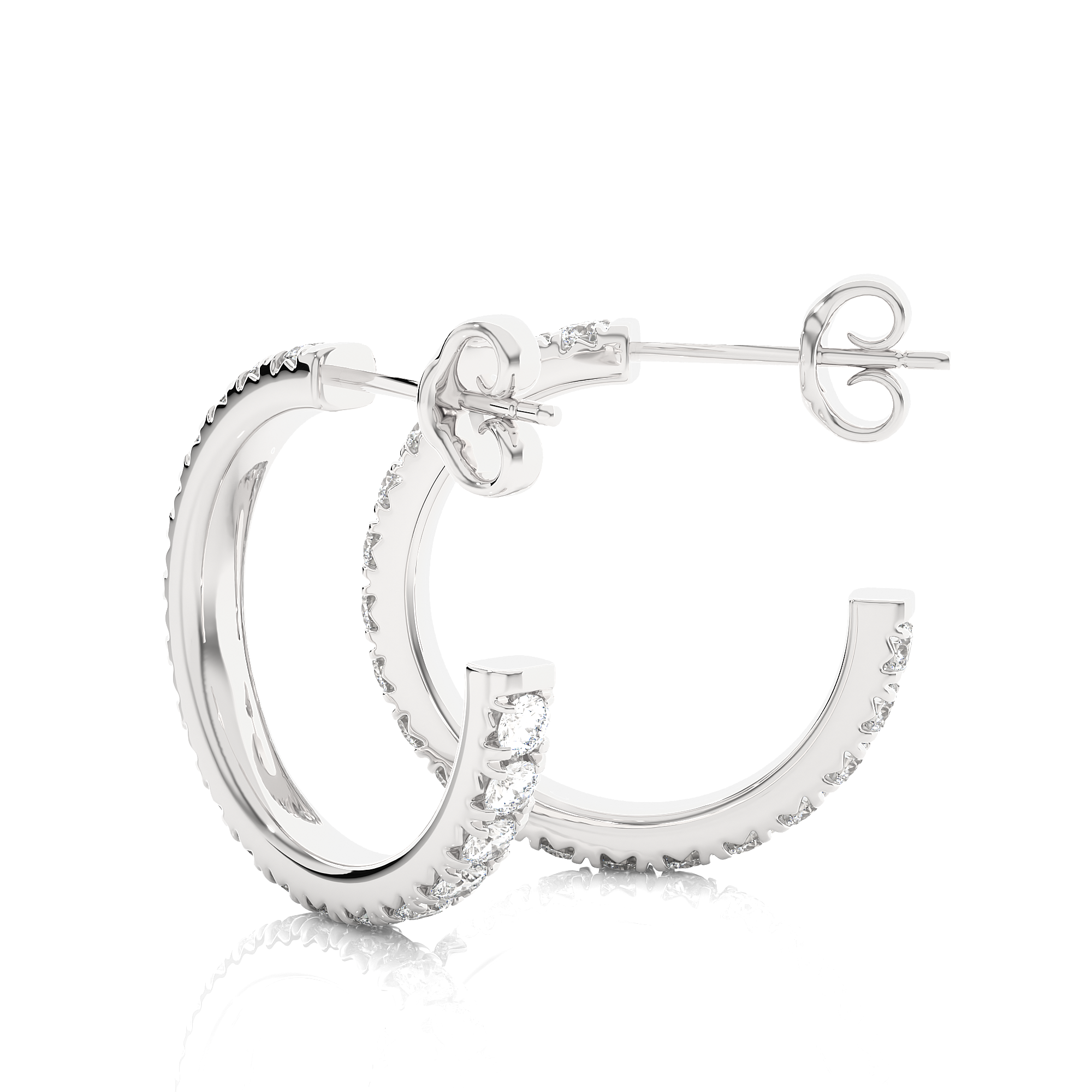 Luna Lab Grown Diamond Hoop Earrings