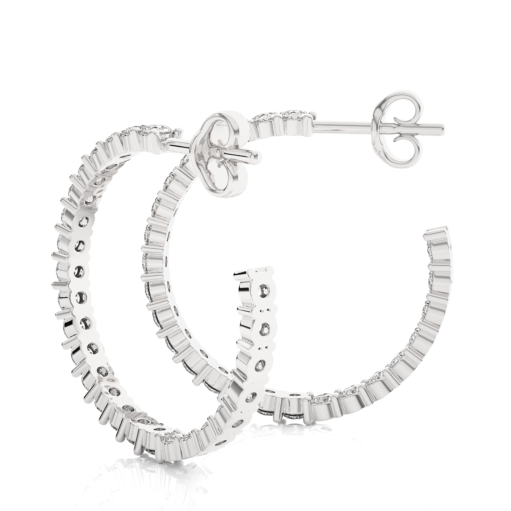 Astral Lab Grown Diamond Hoop Earrings