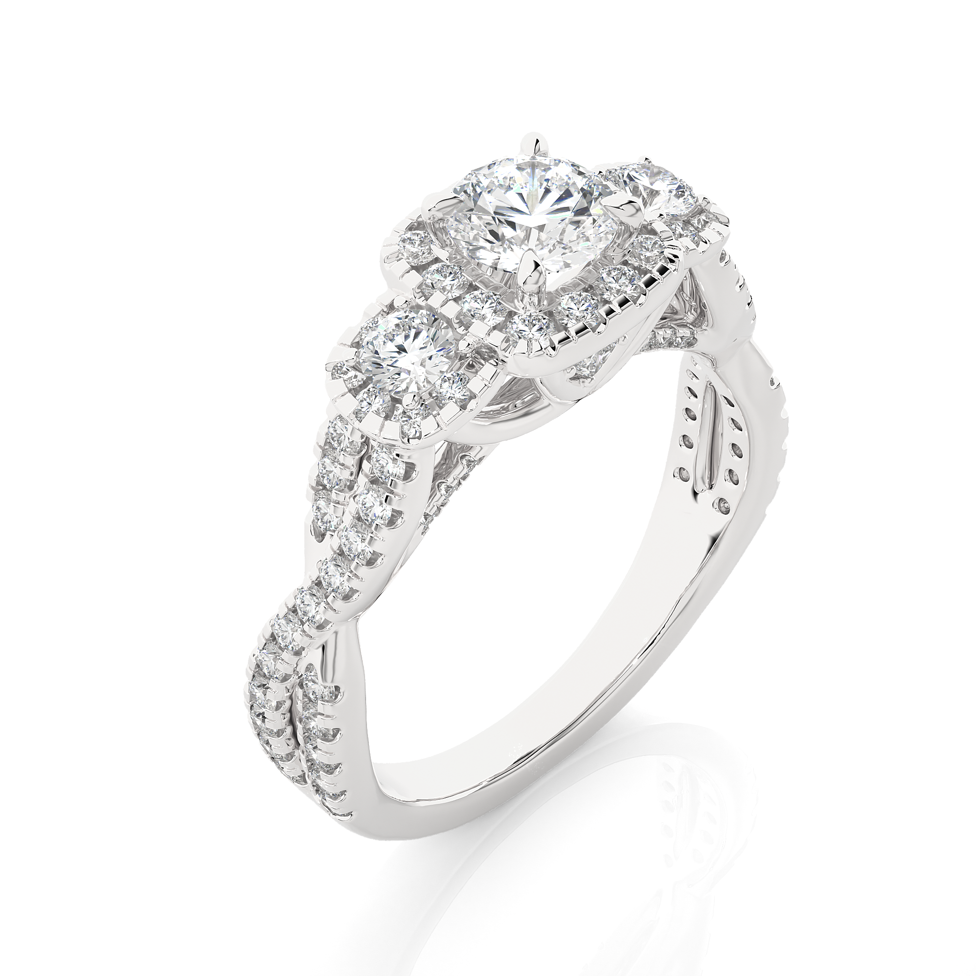 Diadem Solitaire Lab Grown Diamond Ring