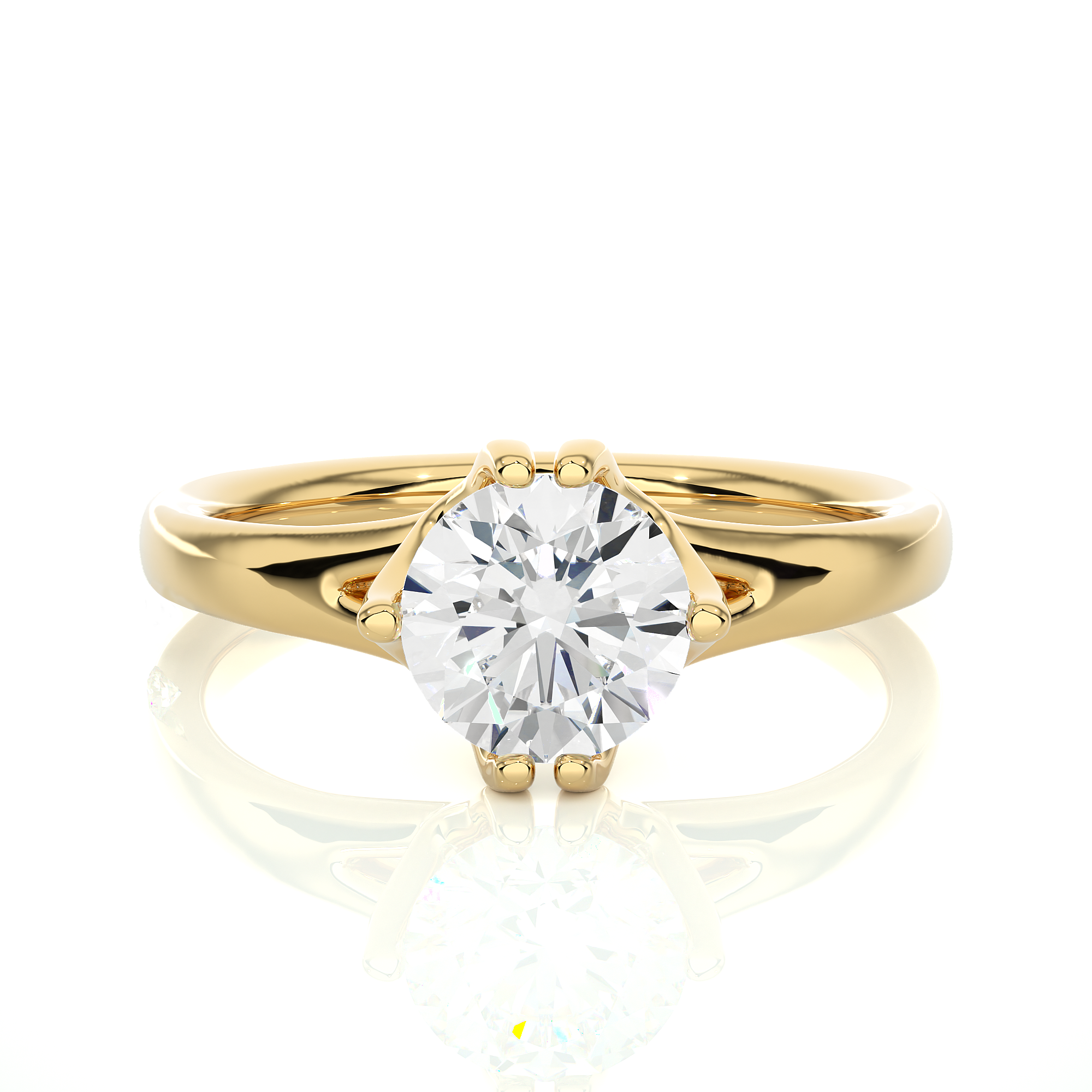 Halo Haven Solitaire Lab Grown Diamond Ring