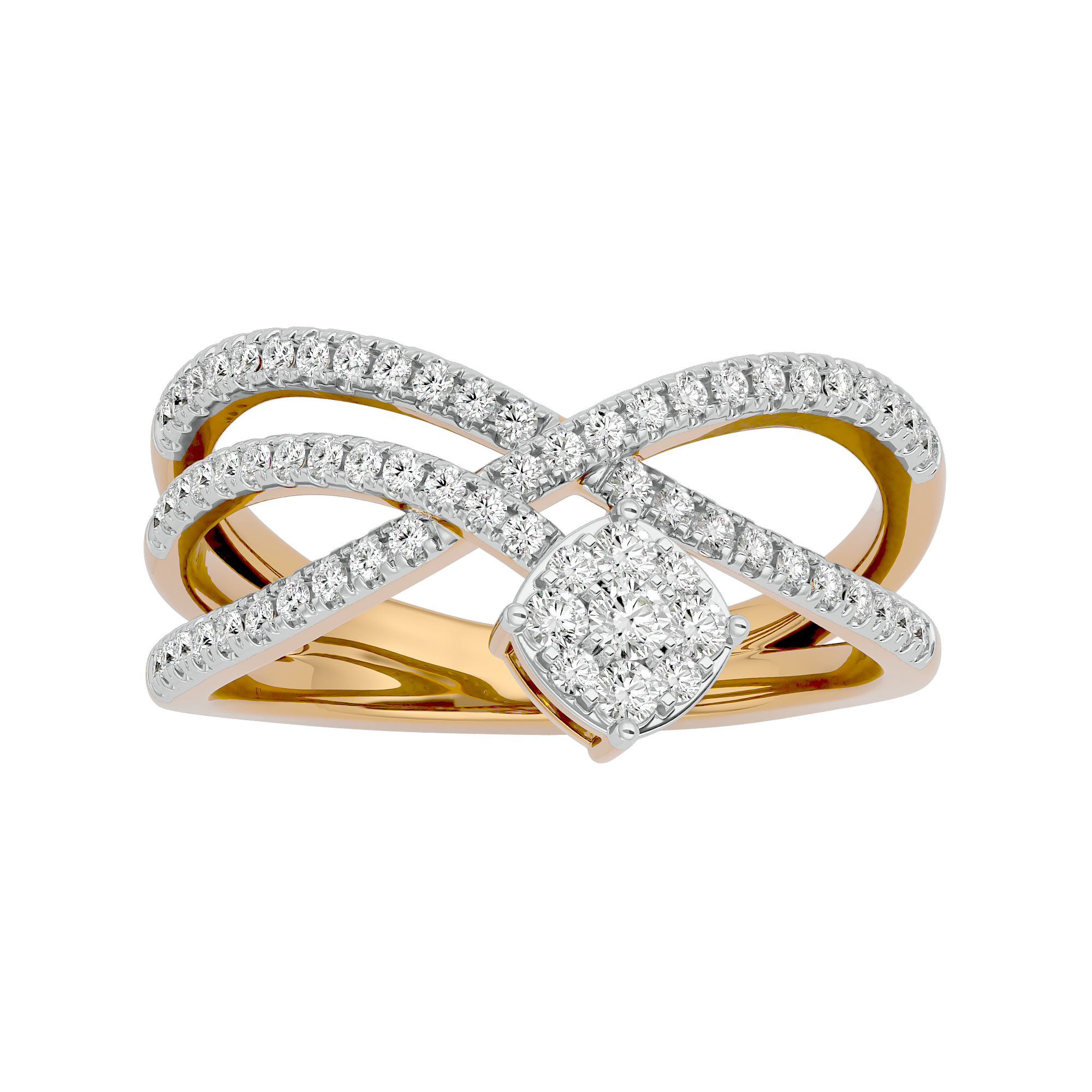 0.54 Carat Diamond Ring in Yellow Gold - Blu Diamonds