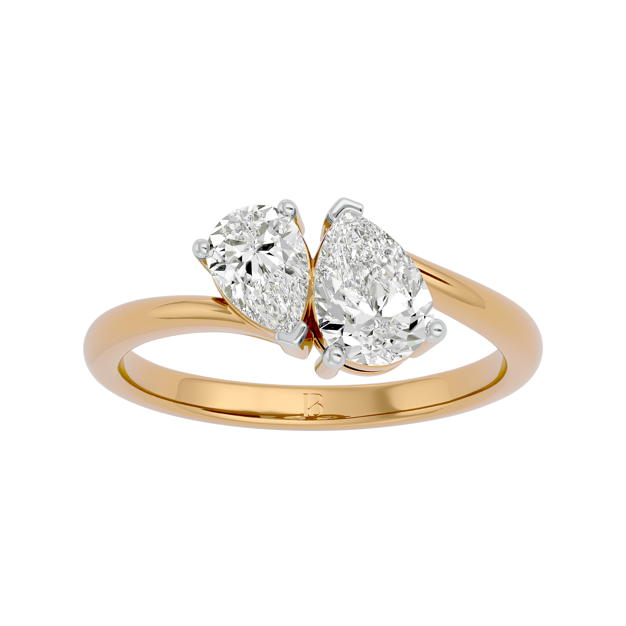 Eternal Blend Solitaire Lab Grown Diamond Ring - Yellow Gold Metal