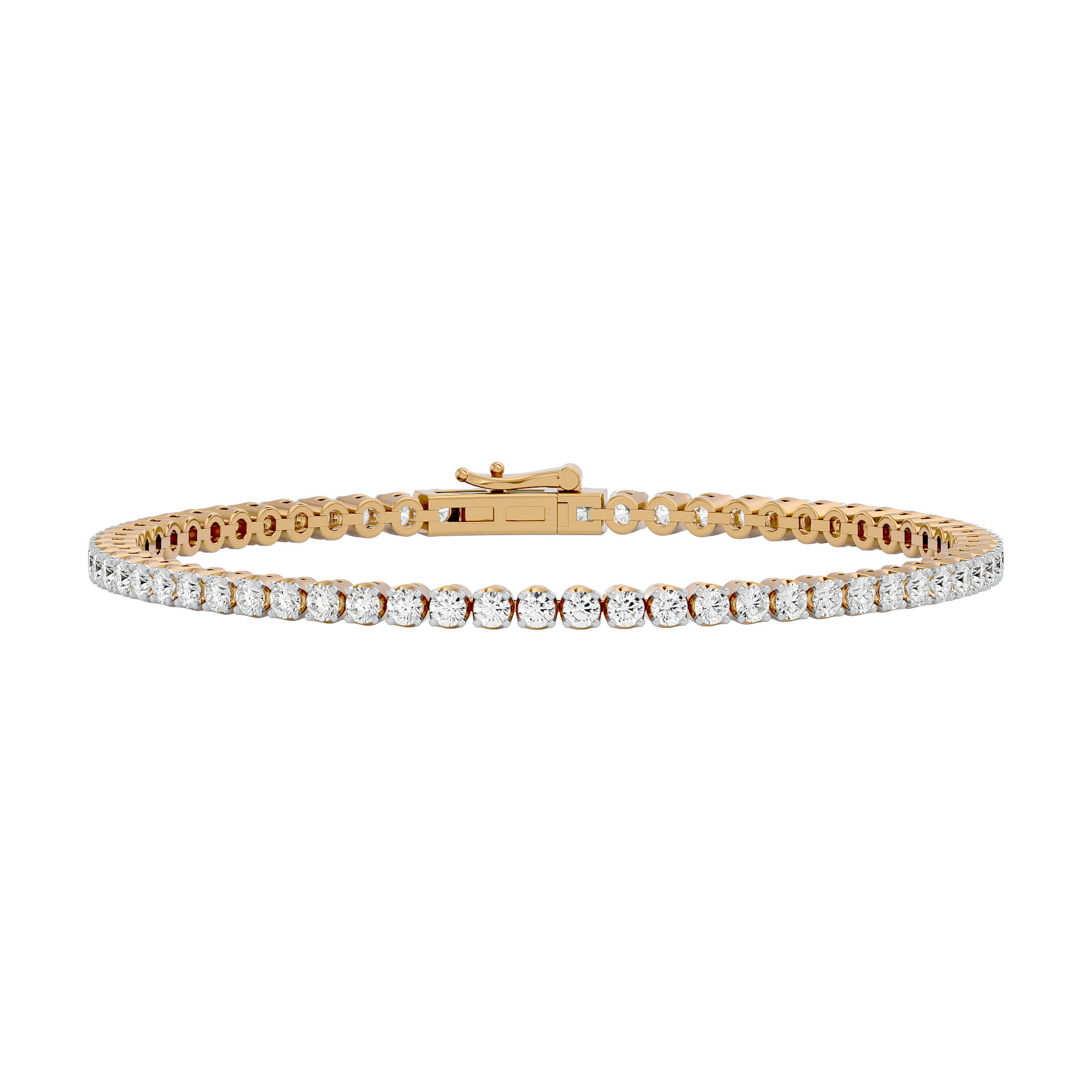 Opulent Sparkling Tennis Lab Grown Diamond Bracelet