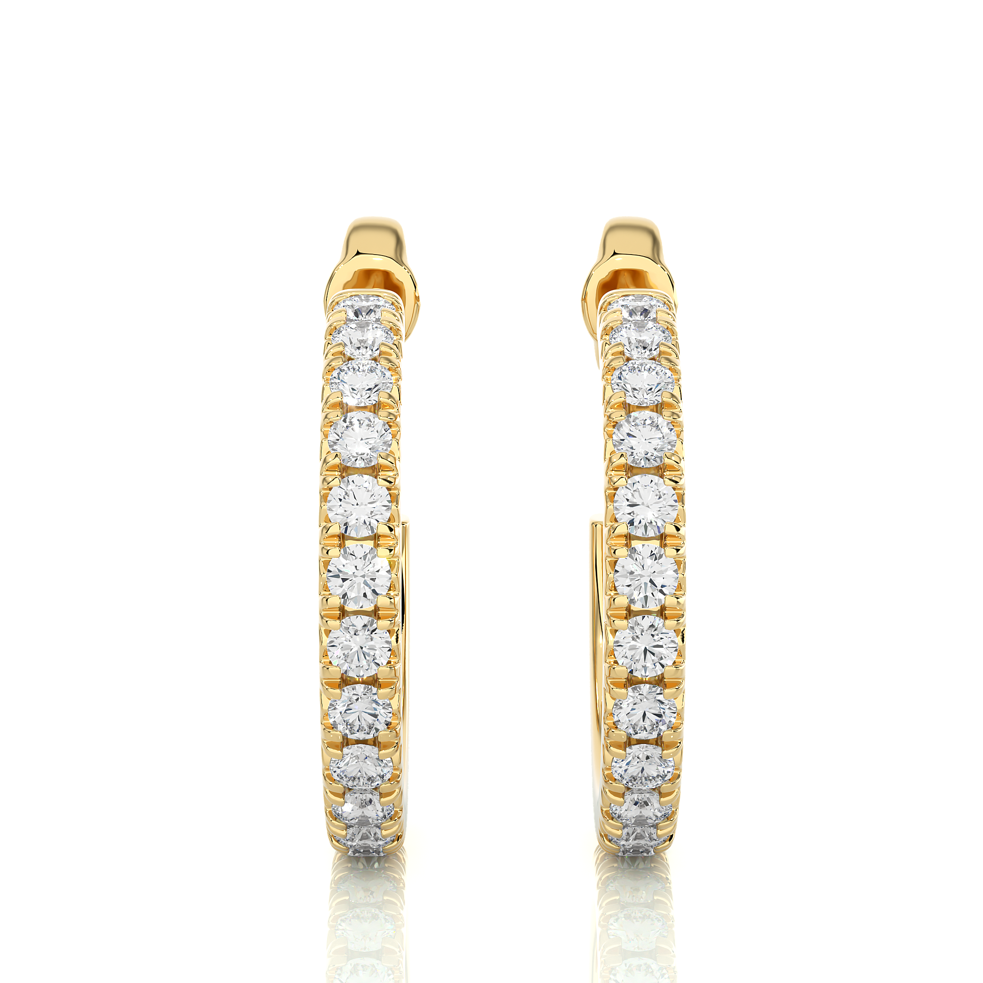 Luna Lab Grown Diamond Hoop Earrings