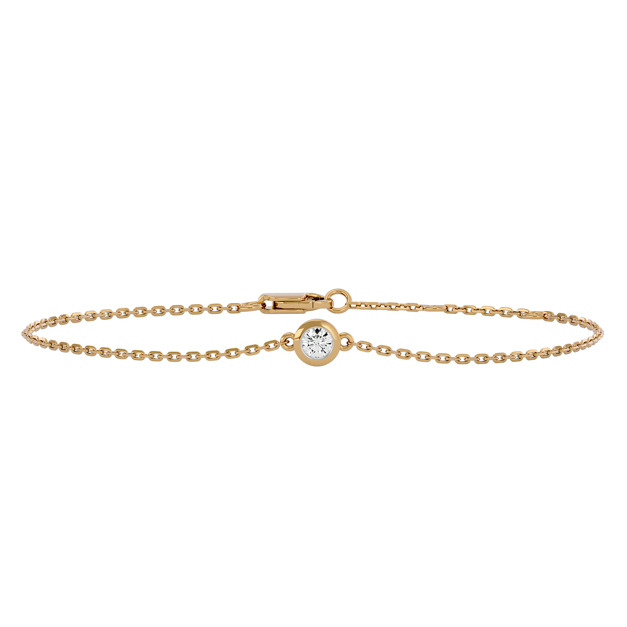 Regal Radiance Solitaire Lab Grown Diamond Bracelet