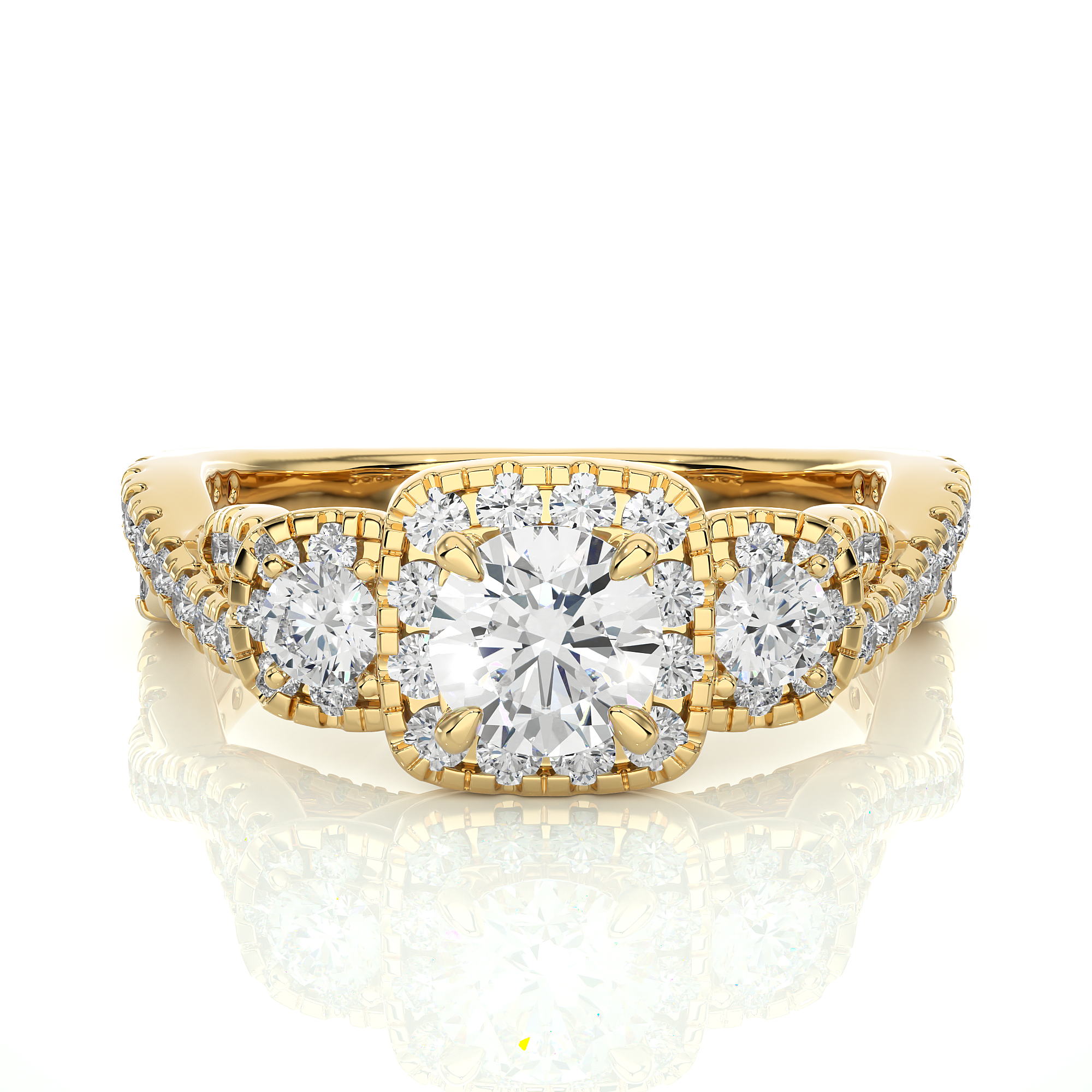 Diadem Solitaire Lab Grown Diamond Ring