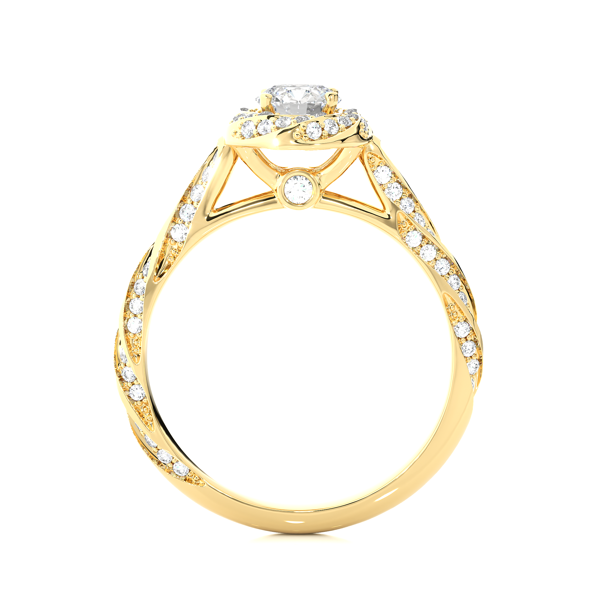 Gyre Solitaire Lab Grown Diamond Ring