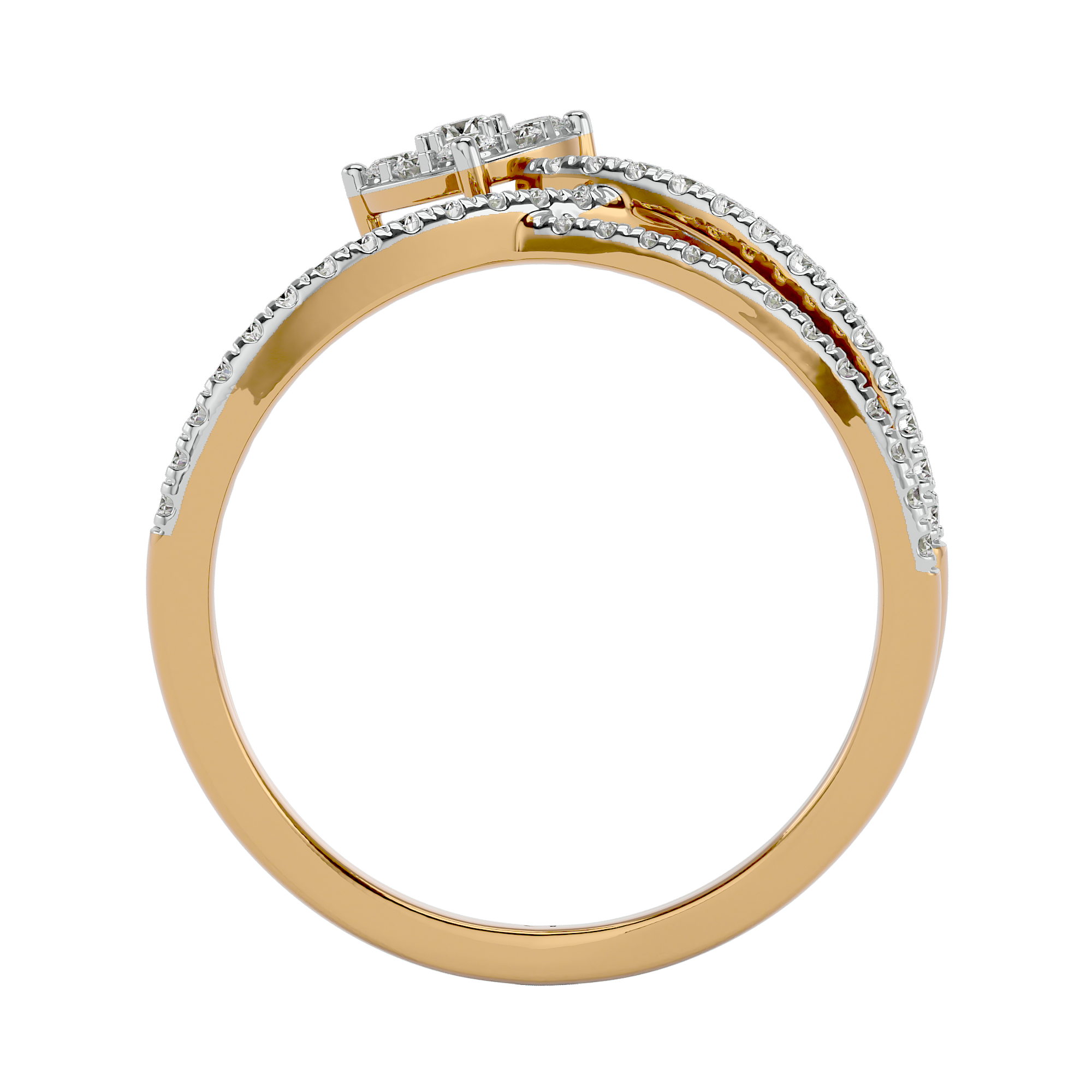 0.54 Carat Diamond Ring in 14Kt Yellow Gold - Blu Diamonds