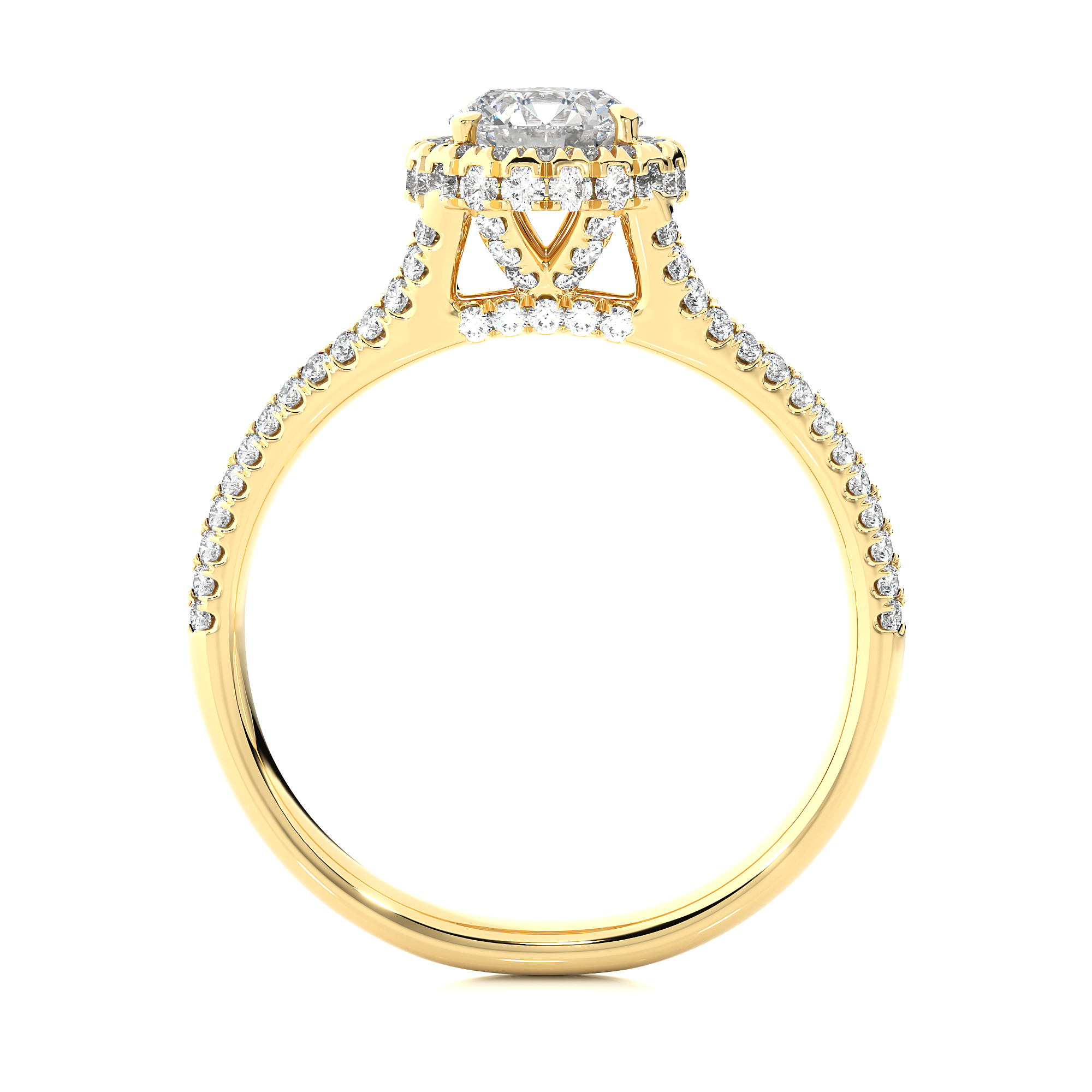 Saffira Solitaire Lab Grown Diamond Ring