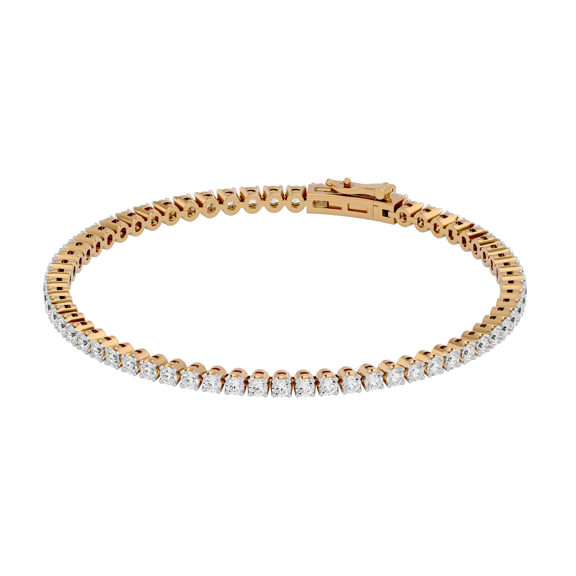 Opulent Sparkling Tennis Lab Grown Diamond Bracelet