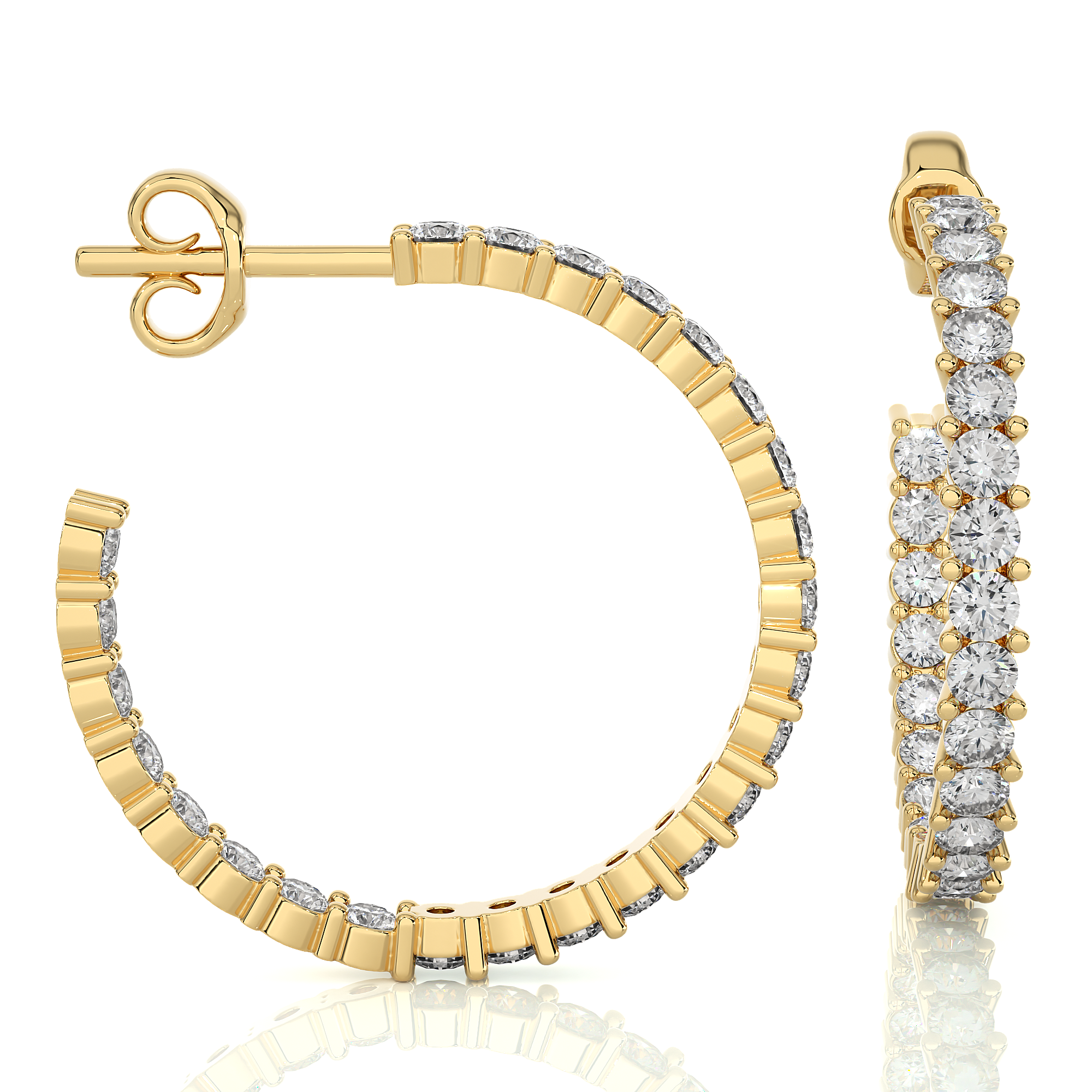 Astral Lab Grown Diamond Hoop Earrings