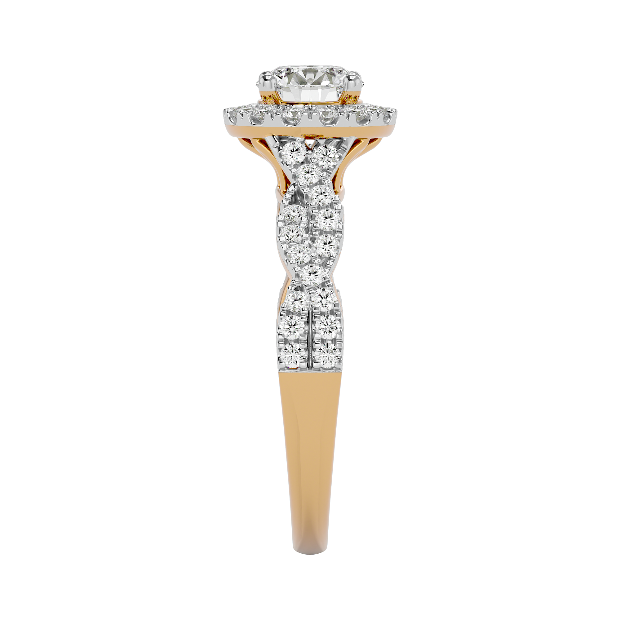 Yellow Gold Royal Radiance Lab Grown Diamond Ring