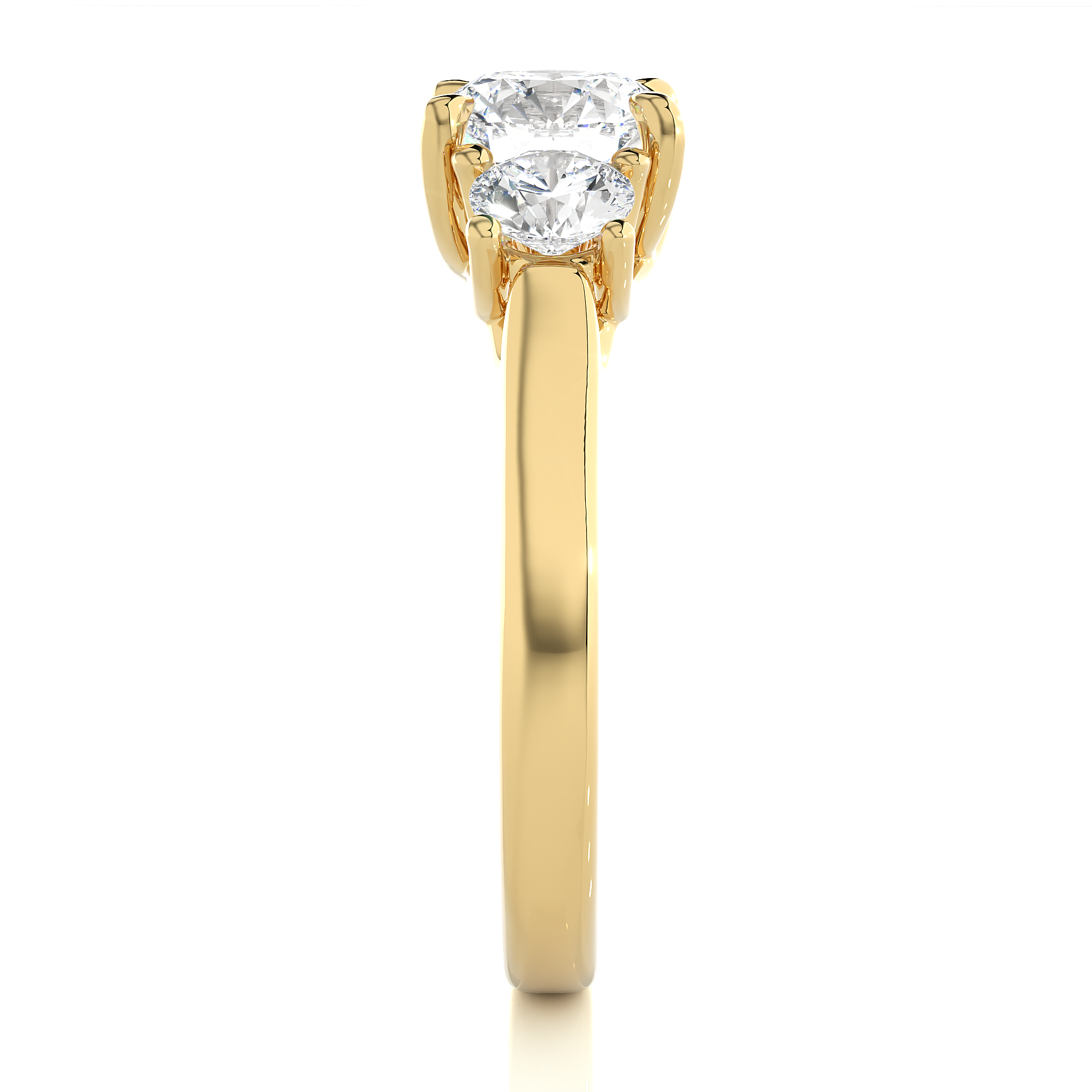 Trifusion Solitaire Lab Grown Diamond Ring