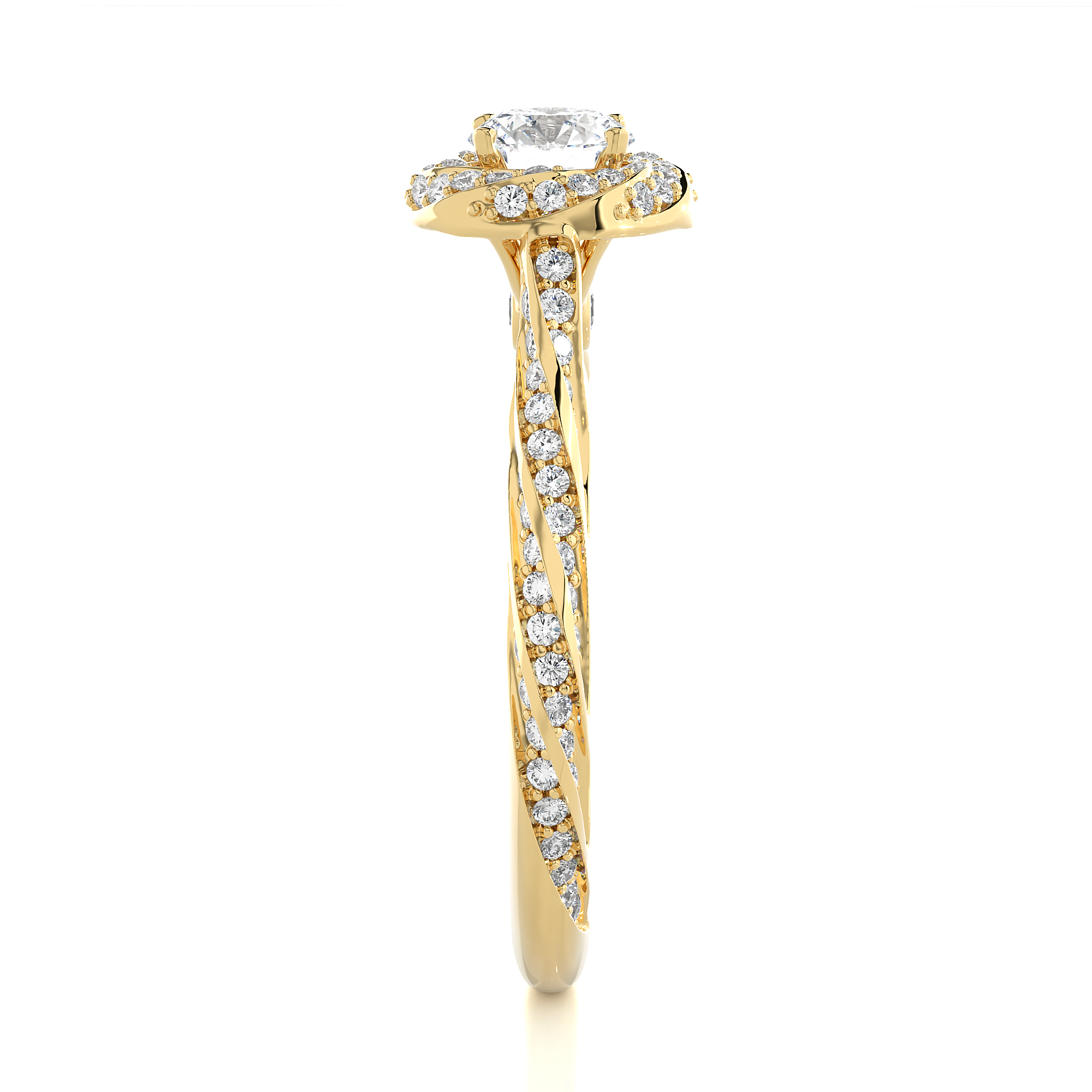 Gyre Solitaire Lab Grown Diamond Ring