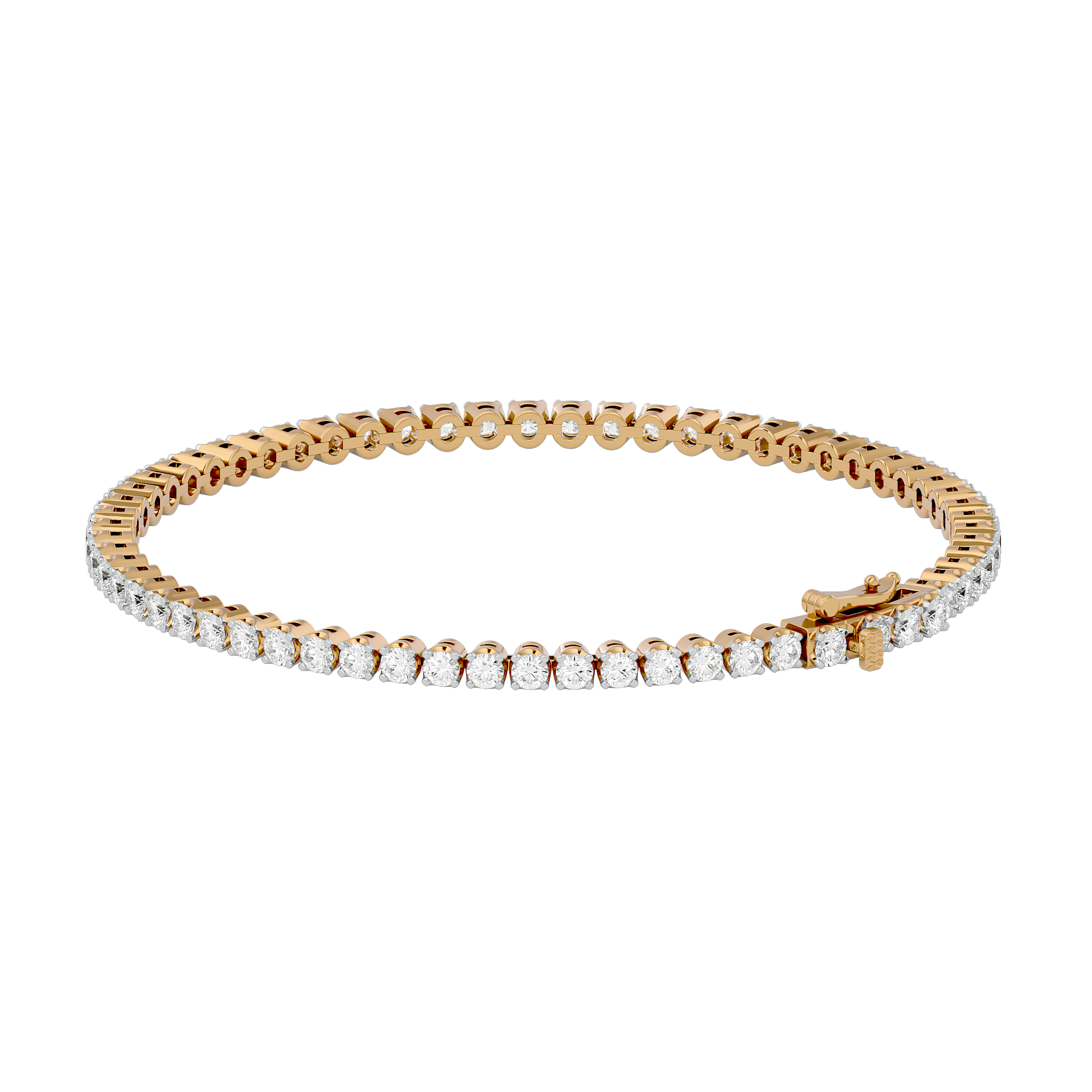 Opulent Sparkling Tennis Lab Grown Diamond Bracelet