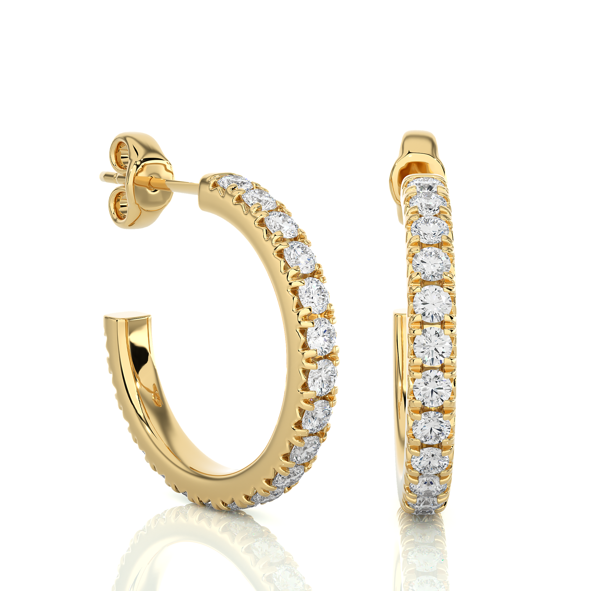 Luna Lab Grown Diamond Hoop Earrings