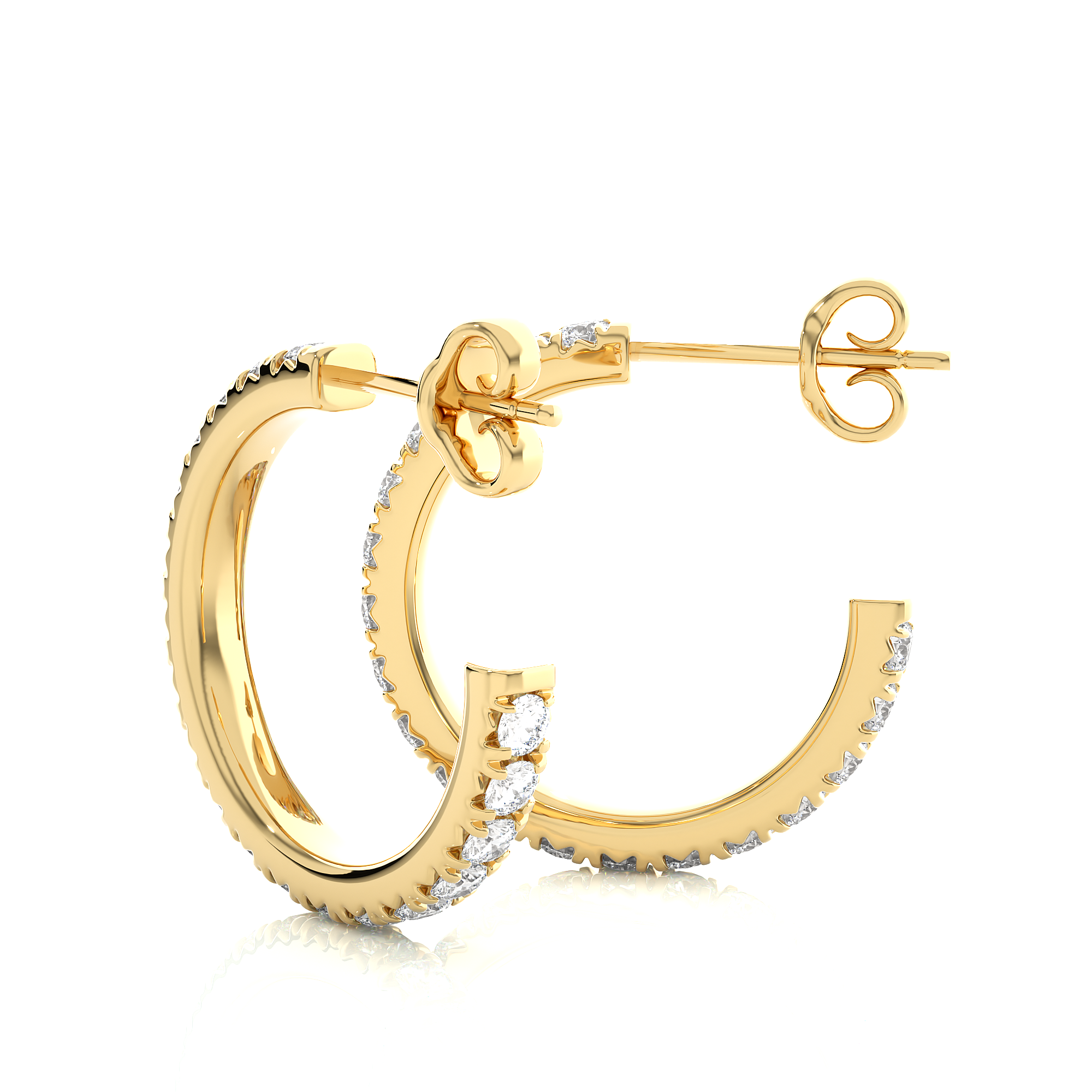 Luna Lab Grown Diamond Hoop Earrings